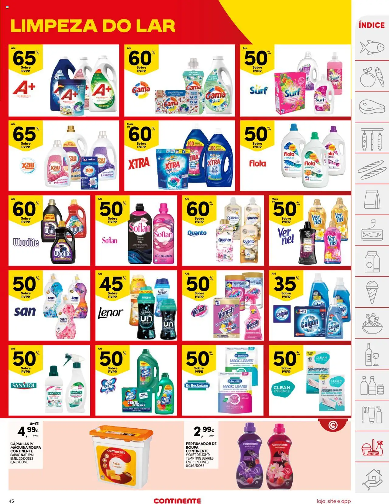 Continente folheto │ válido de 03.06.2025 | Página: 45 | Produtos: Perfume, Sabão, Detergente