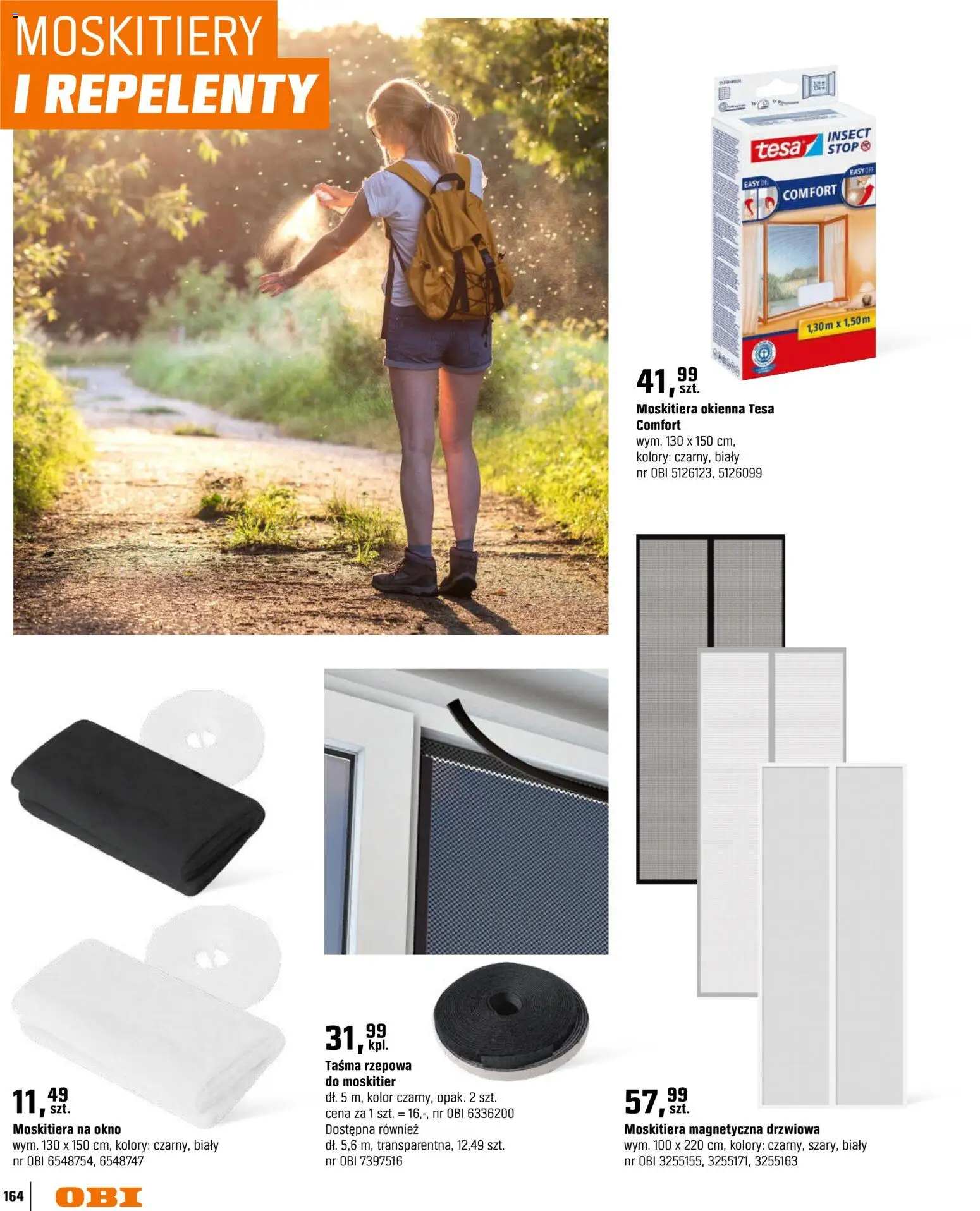 OBI gazetka - Ogród od 11.03.2026 | Strona: 164 | Produkty: Moskitiera na okno