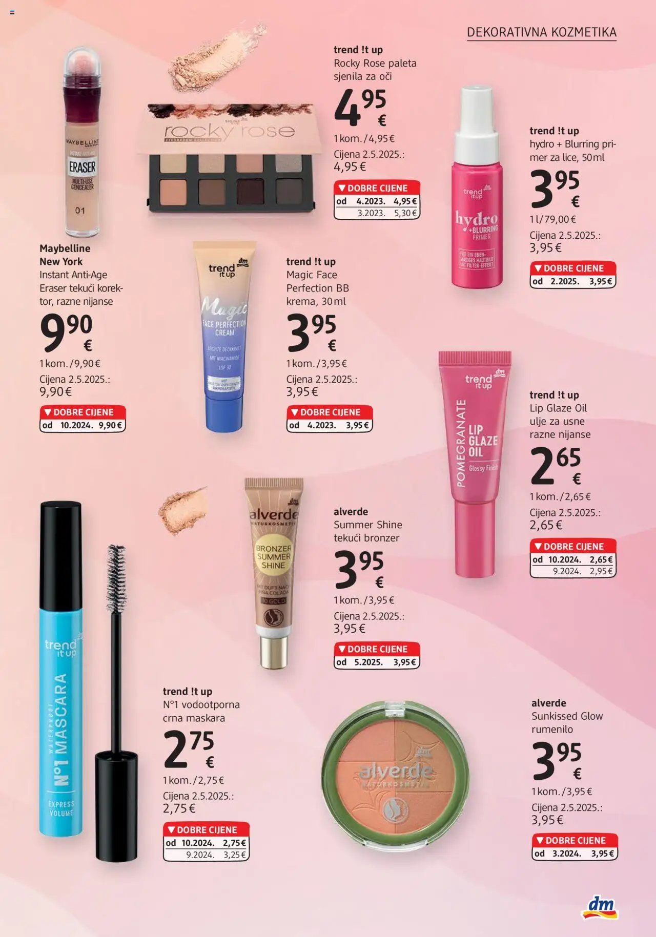 DM katalog | vrijedi od 01.08.2025 | Stranica: 13 | Proizvodi: Paleta, Primer, Concealer, Maskara