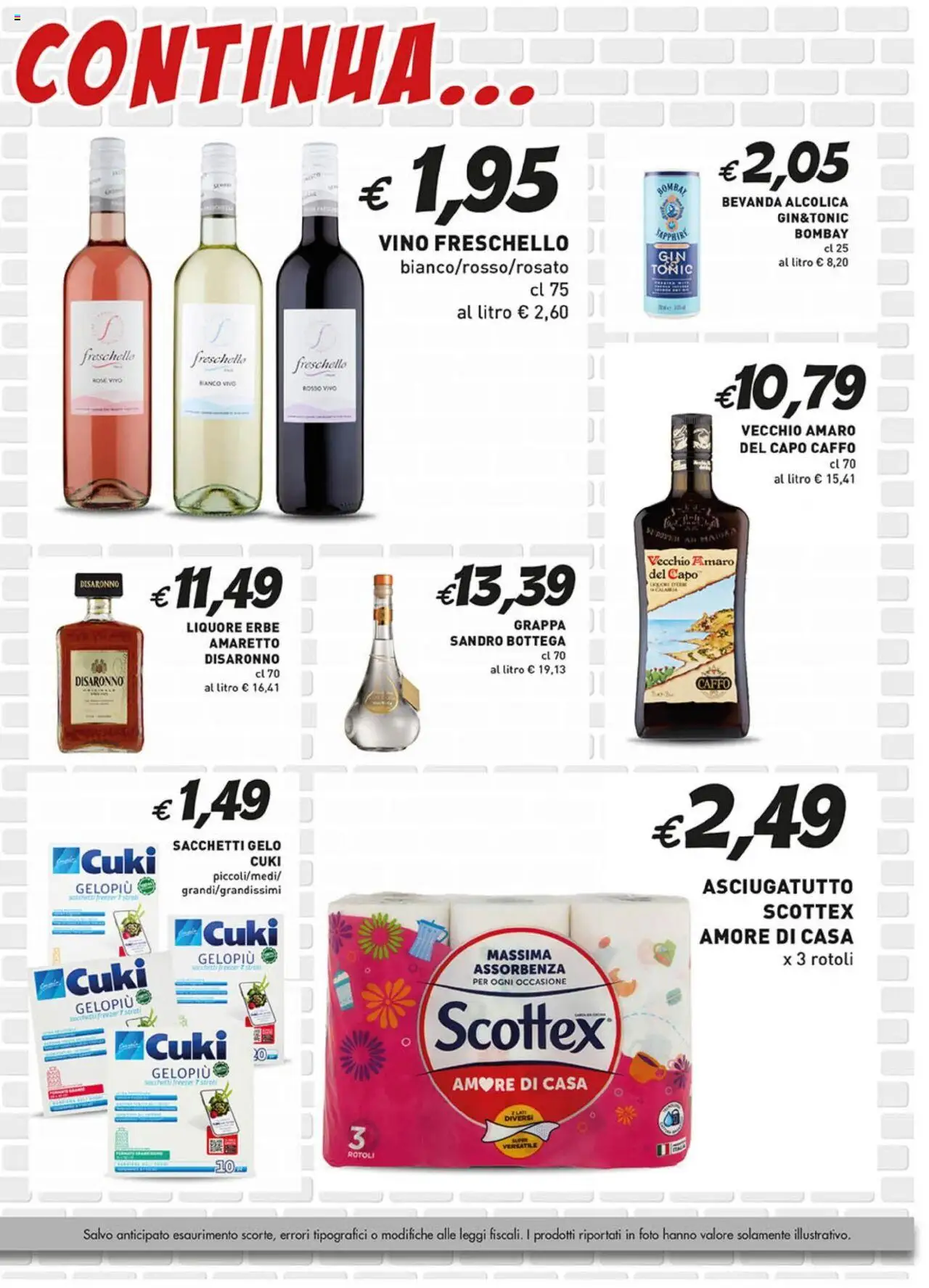 Volantino Coal del 14.08.2025 | Pagina: 5 | Prodotti: Freezer, Asciugatutto, Liquore, Grappa