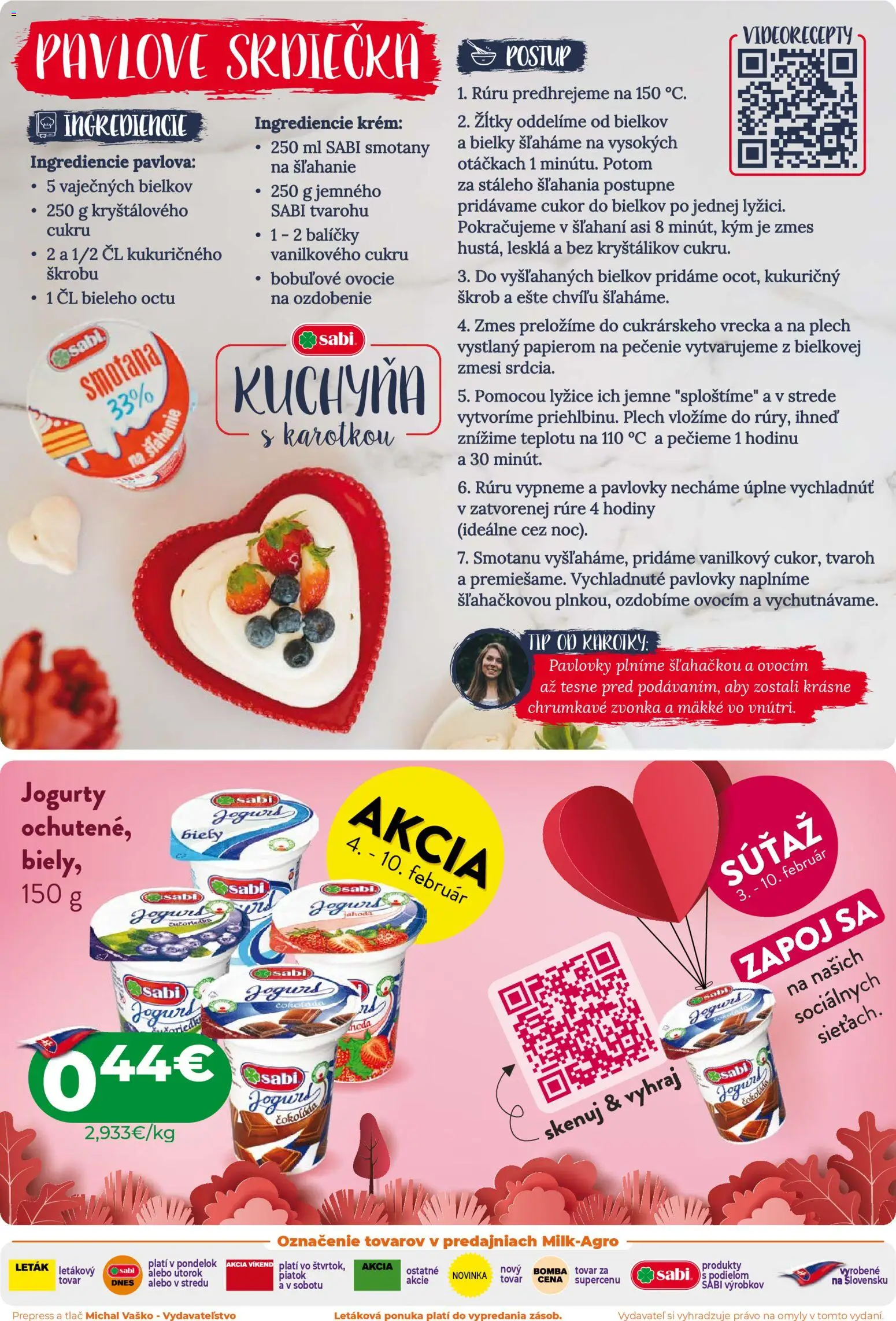 Nové Milk Agro akcie – leták je platný od 04.02.2026 | Strana: 2 | Produkty: Kuchyňa, Hodiny, Krém, Tvaroh