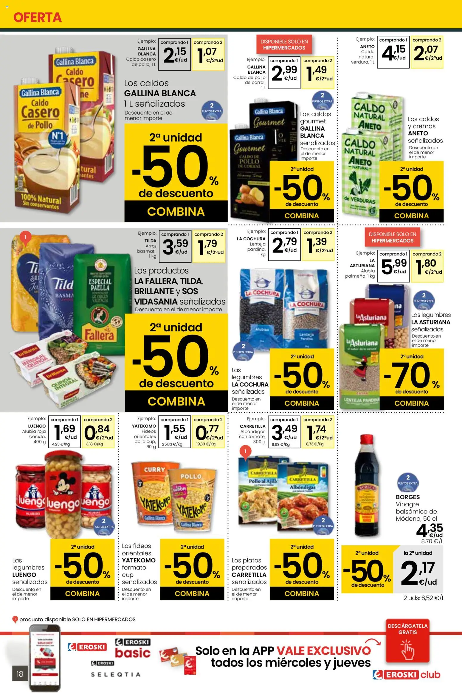 Eroski - Más de 2000 productos siempre a buen precio │ válido desde el 15.01.2026 | Página: 18 | Productos: Arroz, Fideos, Δεξαμενή