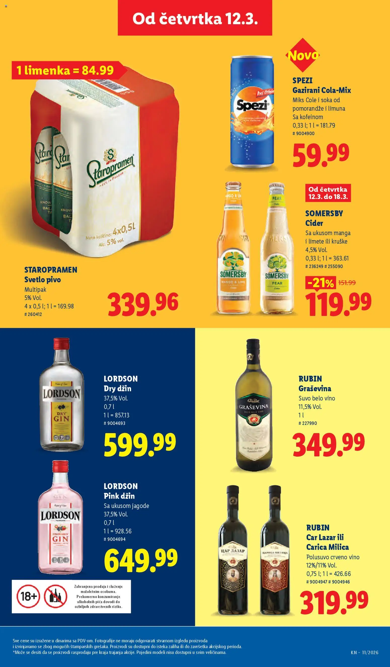 Lidl katalog - važi od 12.03.2026 | Strana: 31 | Proizvode: Jagode, Graševina, Somersby, Gin