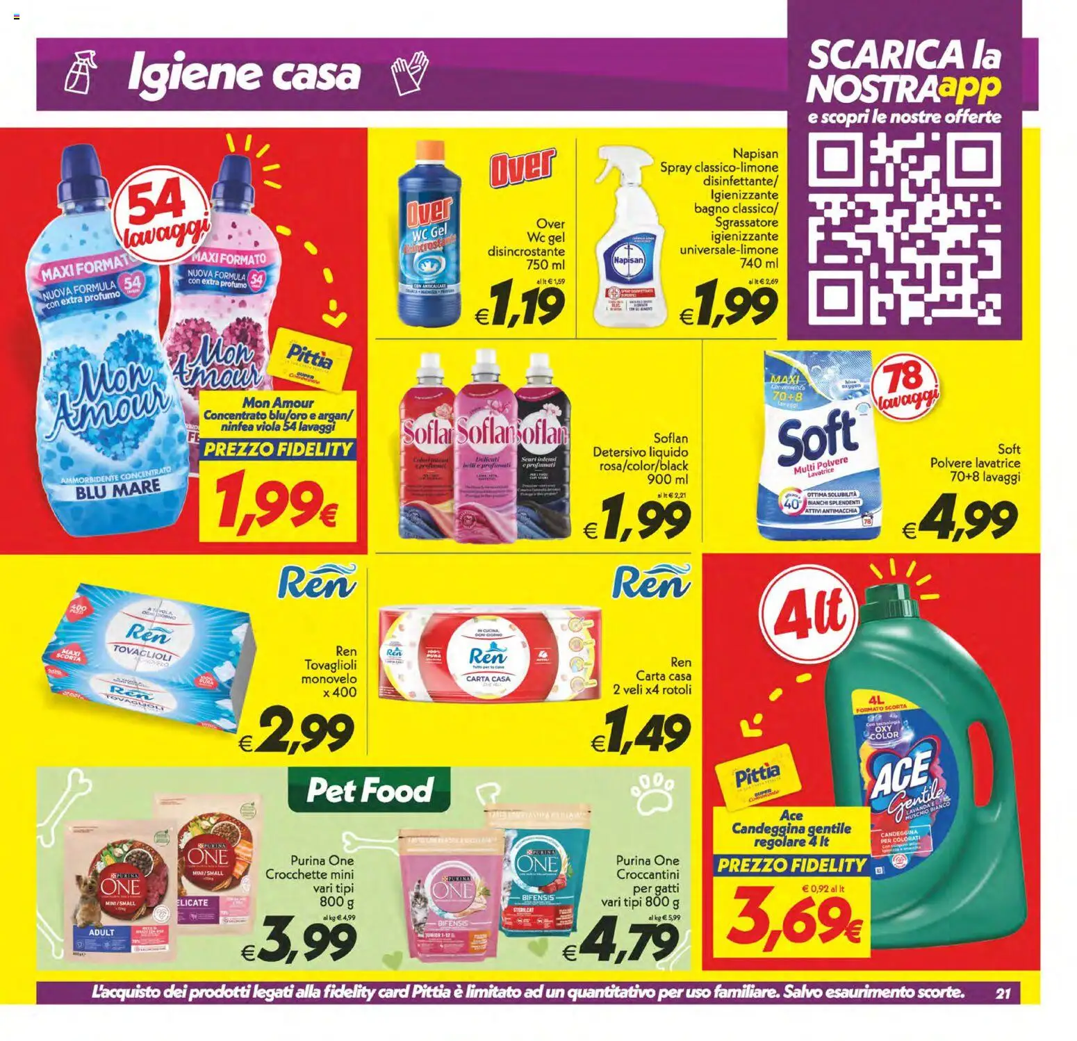 Volantino SuperConveniente del 28.04.2026 | Pagina: 21 | Prodotti: Crocchette, Lavatrice, The, Bagno
