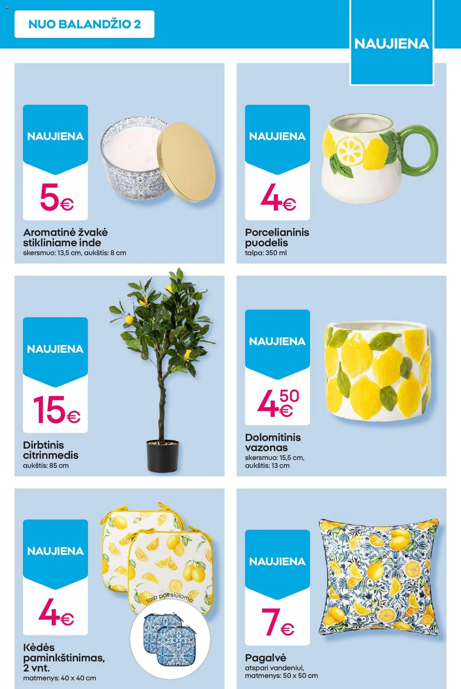 Pepco akcijos nuo 09.04.2026 | Puslapis: 7 | Prekių: Puodelis, Pagalvė, Vazonas