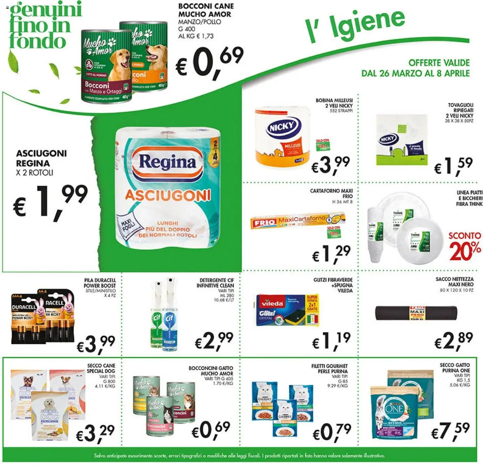 Volantino Coal del 26.03.2026 | Pagina: 21 | Prodotti: Spugna, Detergente, Manzo, Forno