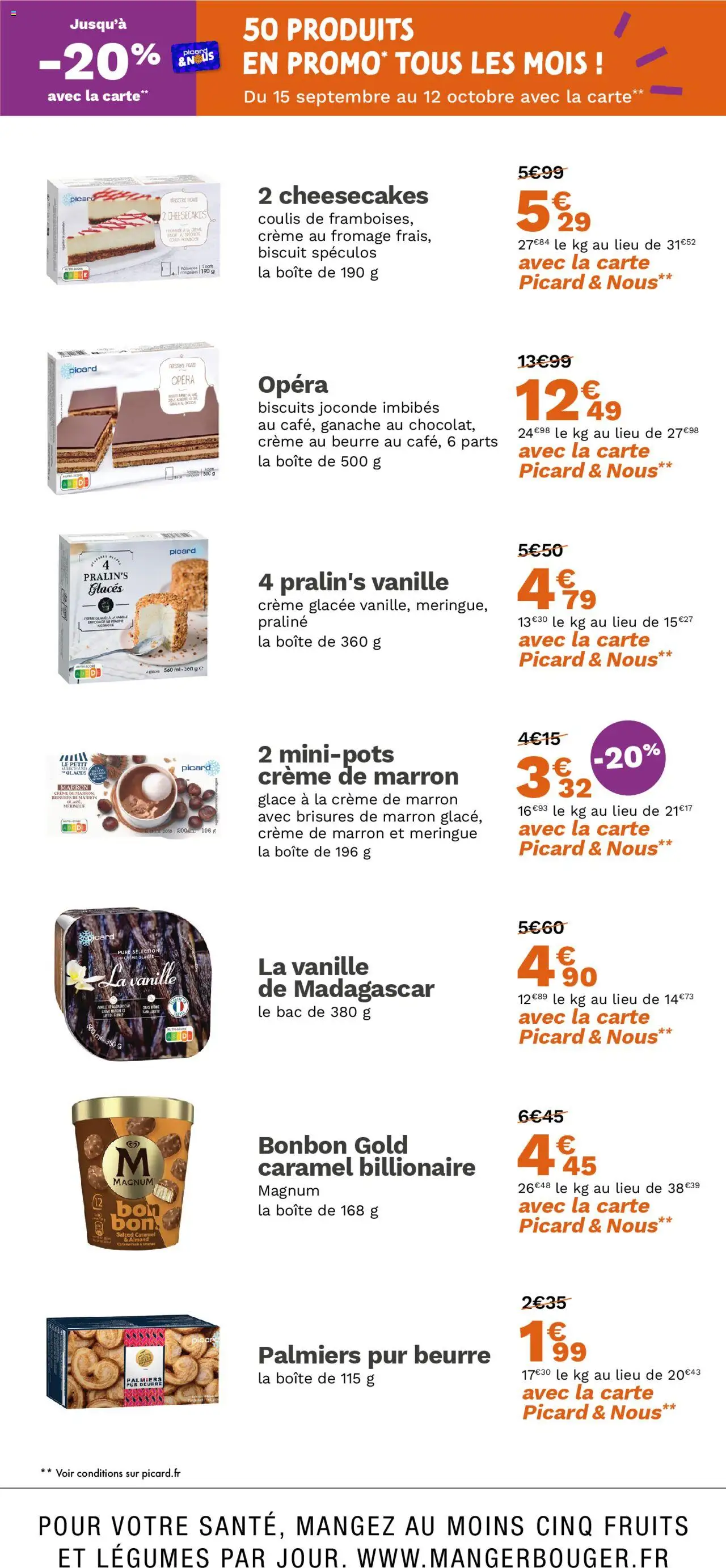  | Page: 14 | Produits: Glaces, Spéculos, Beurre, Fromage