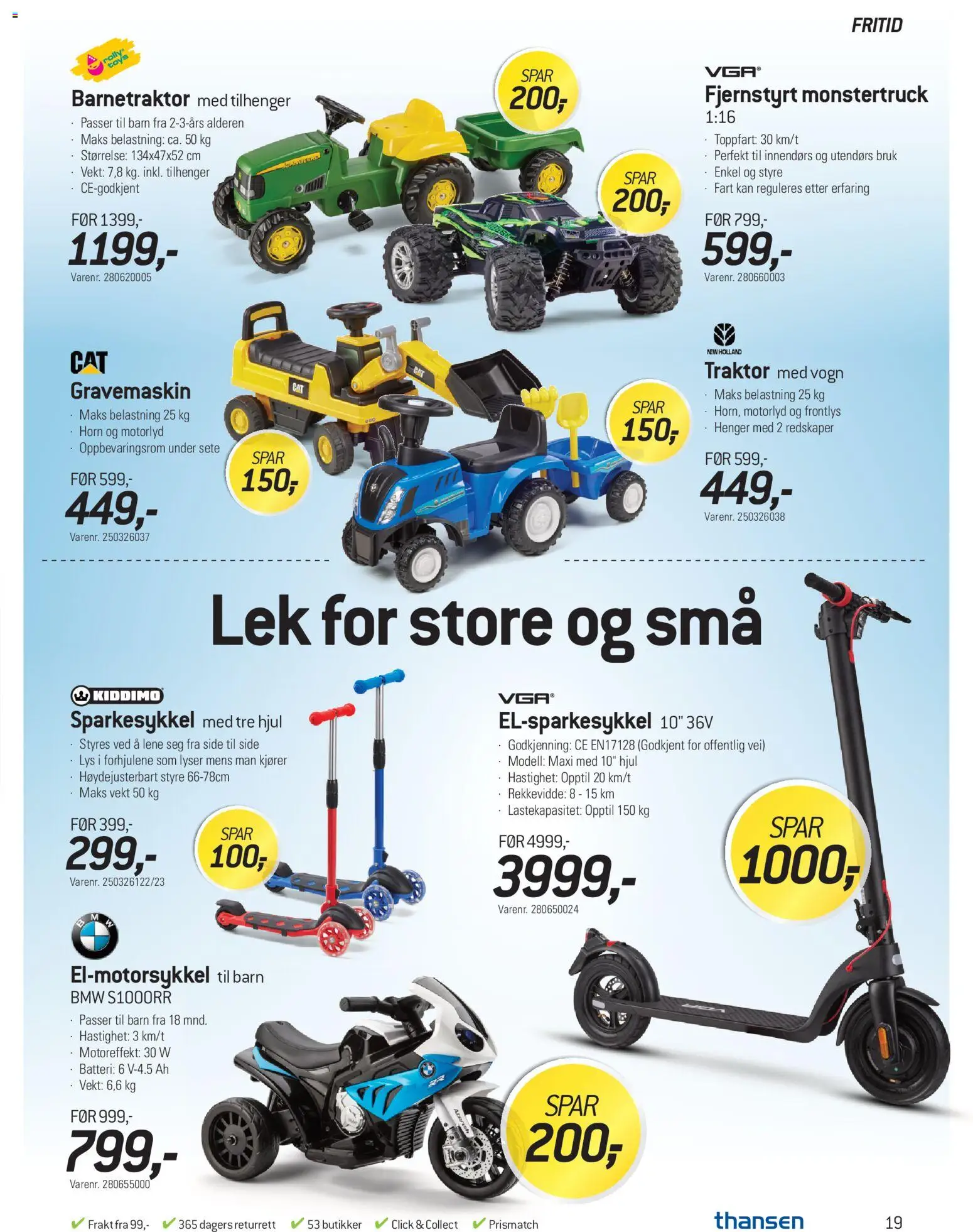 {H1} | Side: 19 | Produkter: Vekt, Lys, Batteri