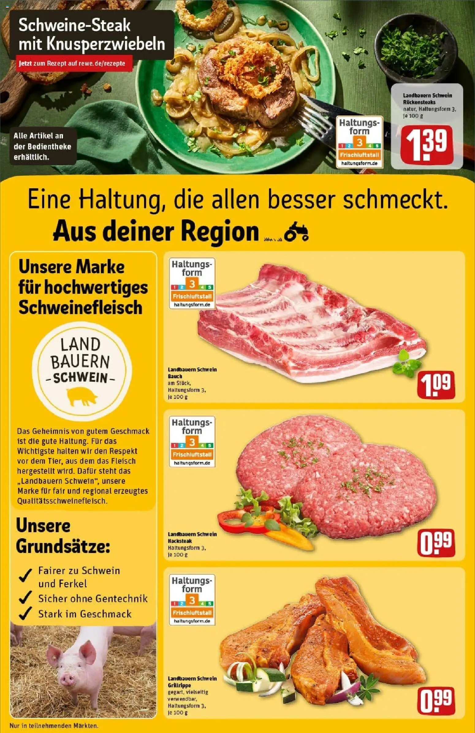 Rewe prospekt Heidelberg/Handschuhsheim	 – gültig ab 26.10.2025 | Seite: 12 | Produkte: Schweinefleisch, Steak, Fleisch