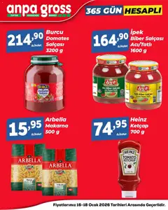 16.01.2026 tarihinden itibaren geçerli olan Anpa Gross kataloğu önizlemesi