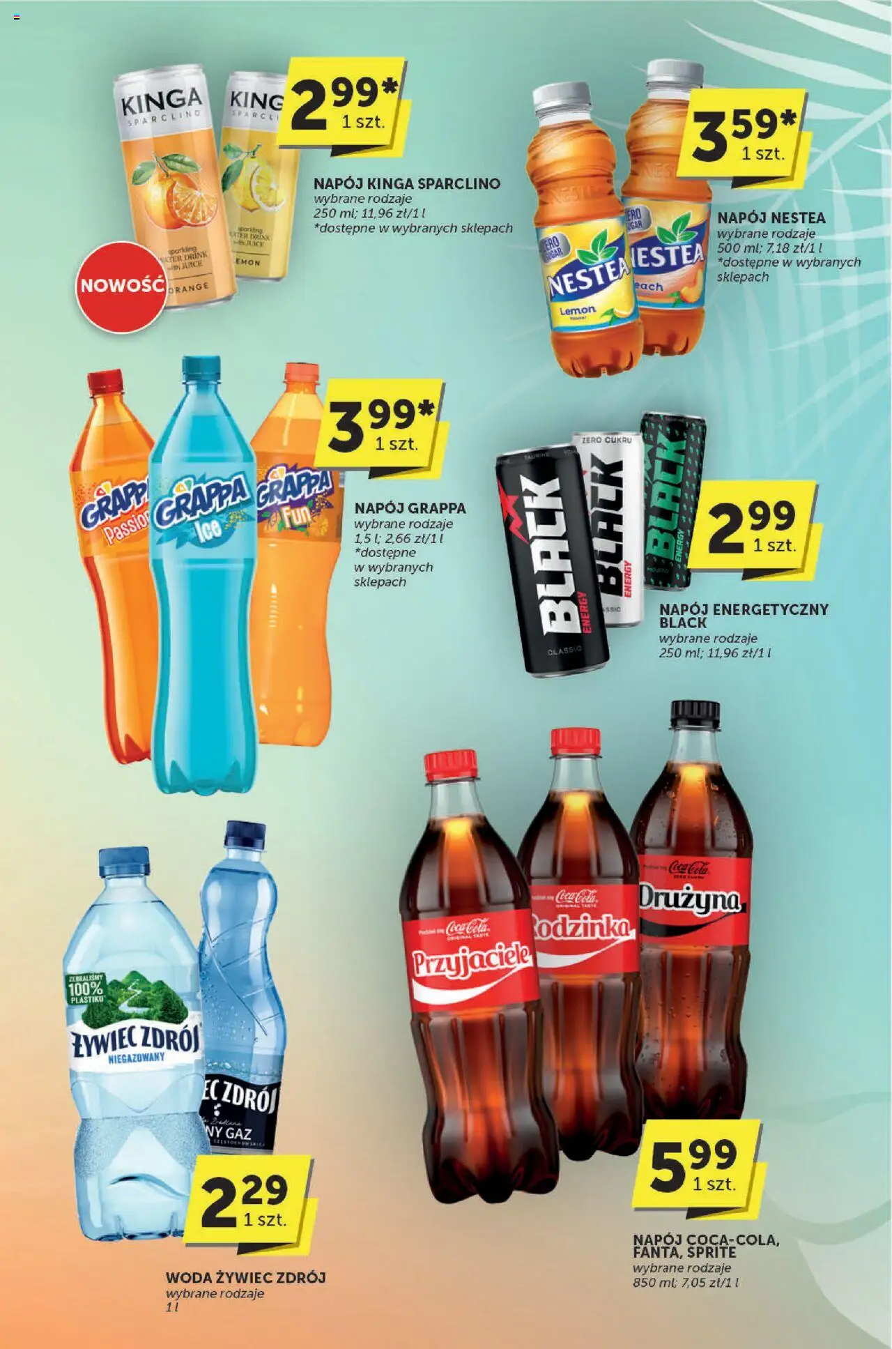 Euro Sklep Gazetka - Katalog od 12.06.2025 | Strona: 27 | Produkty: Sprite, Coca cola, Grappa, Woda