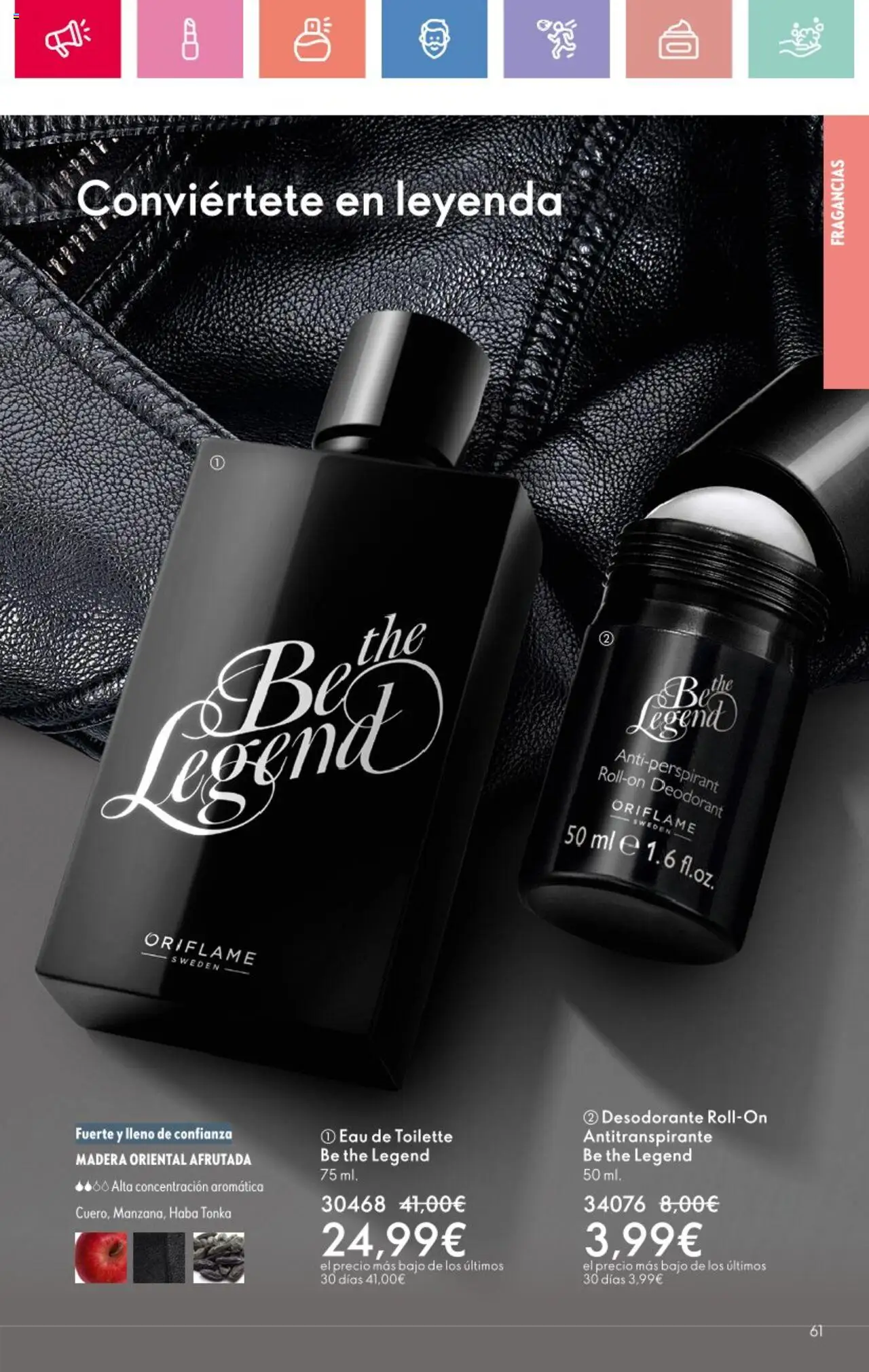 Oriflame - Catálogo Campaña 11 │ válido desde el 03.08.2025 | Página: 61 | Productos: Eau de toilette, Desodorante, Antitranspirante