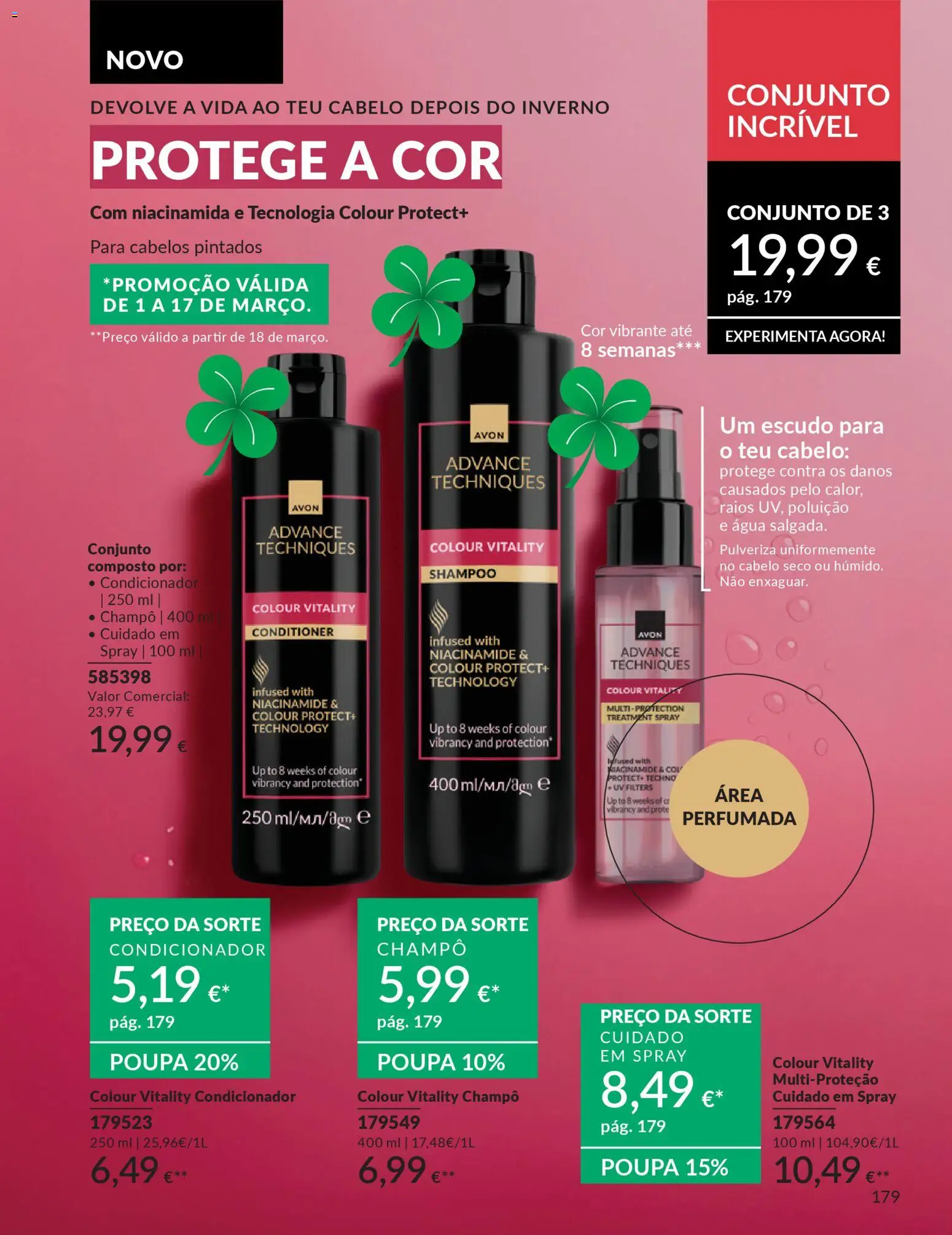Catálogo Avon Campanha 3 │ válido de 01.03.2026 | Página: 205 | Produtos: Agua, Shampoo, Condicionador