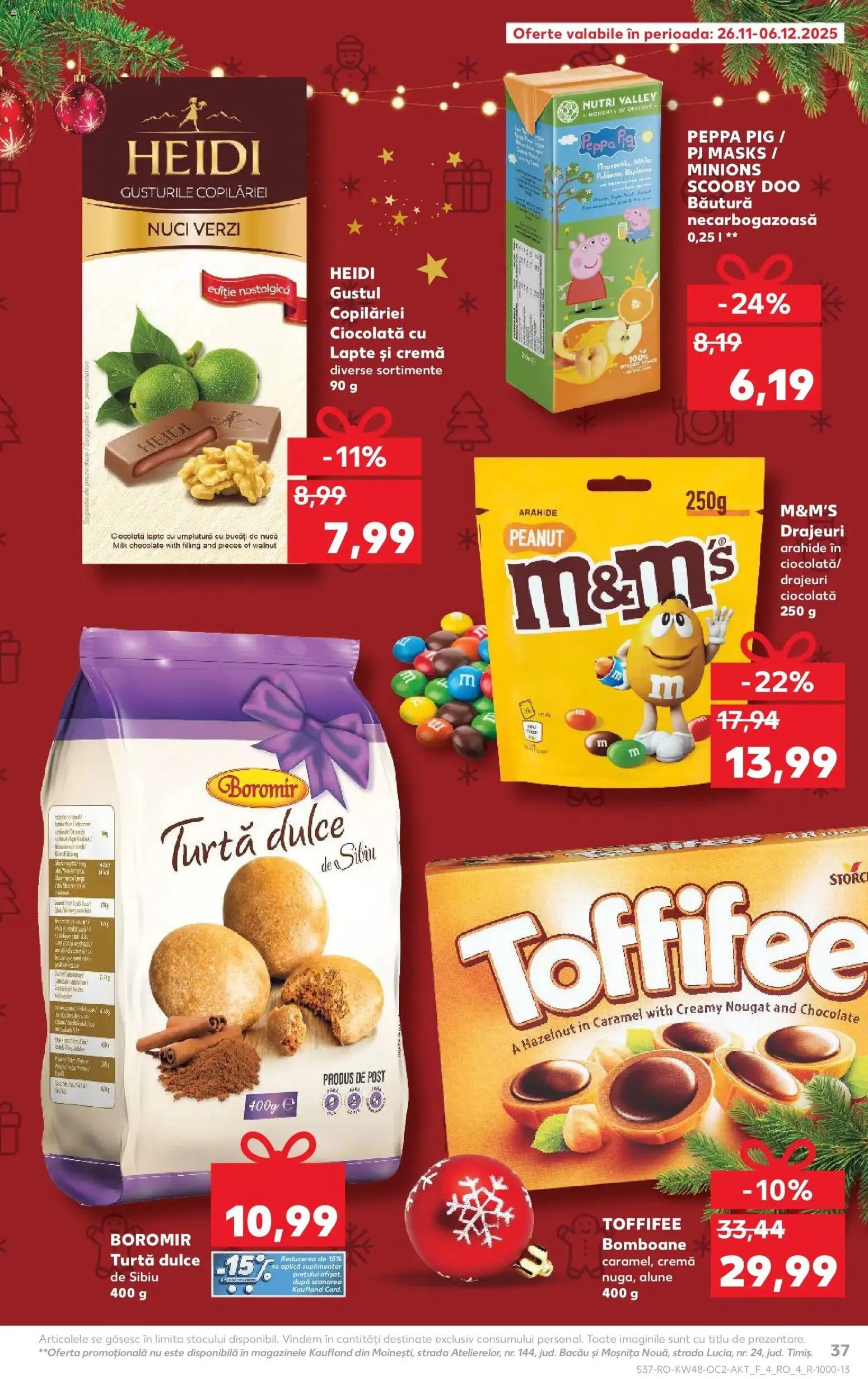 Noul catalog Kaufland – valabil de la 26.11.2025 | Pagină: 37 | Produse: Ödül oyuncağı, Alune, Lapte, Nuci