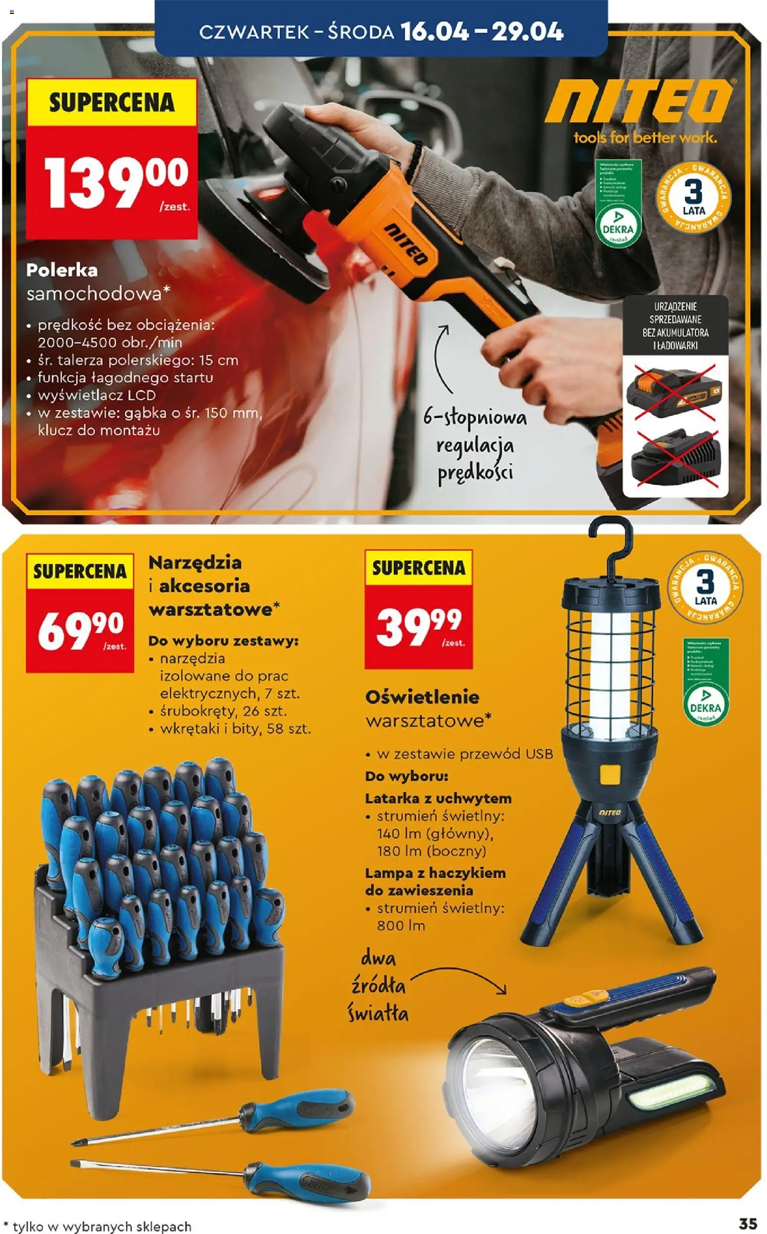 Biedronka gazetka - Hity i inspiracje od 11.04.2026 | Strona: 35 | Produkty: USB, Lampa, Gąbka