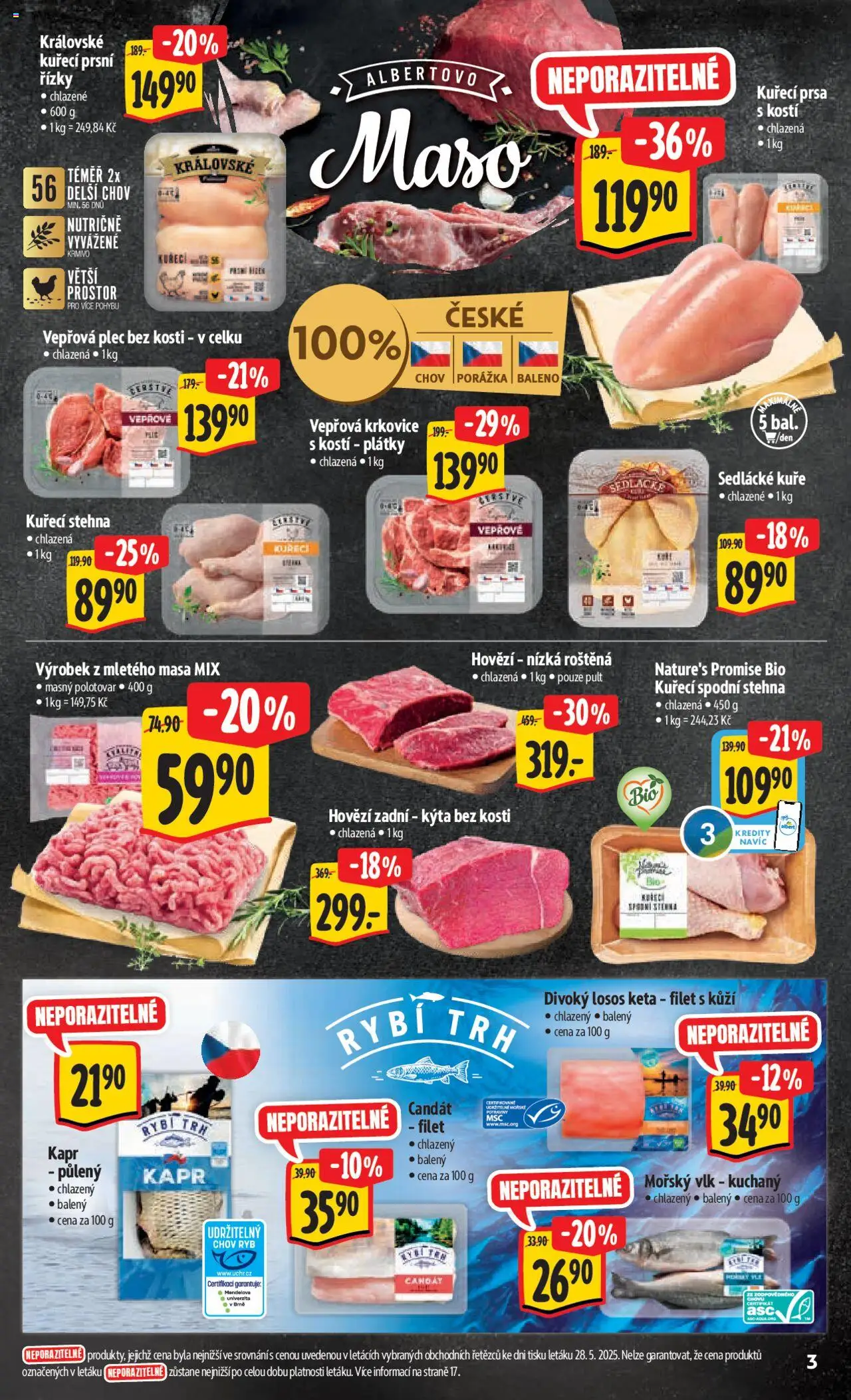 Albert leták - Hypermarket od 04.06.2025 | Strana: 8 | Produkty: Plec bez kosti, Candát, Krkovice, Kapr