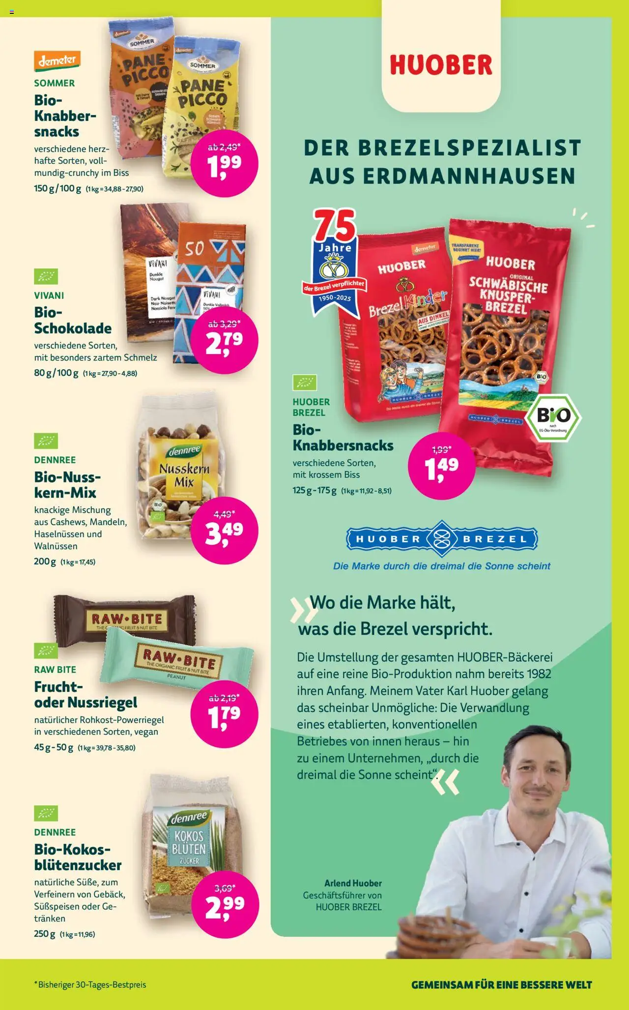 Denns BioMarkt Angebote gültig ab 13.08.2025 | Seite: 9 | Produkte: Zucker, Schokolade