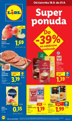 Super Ponuda Lidl - Pregled kataloga iz trgovine Lidl, vrijedi od 18.09.2025