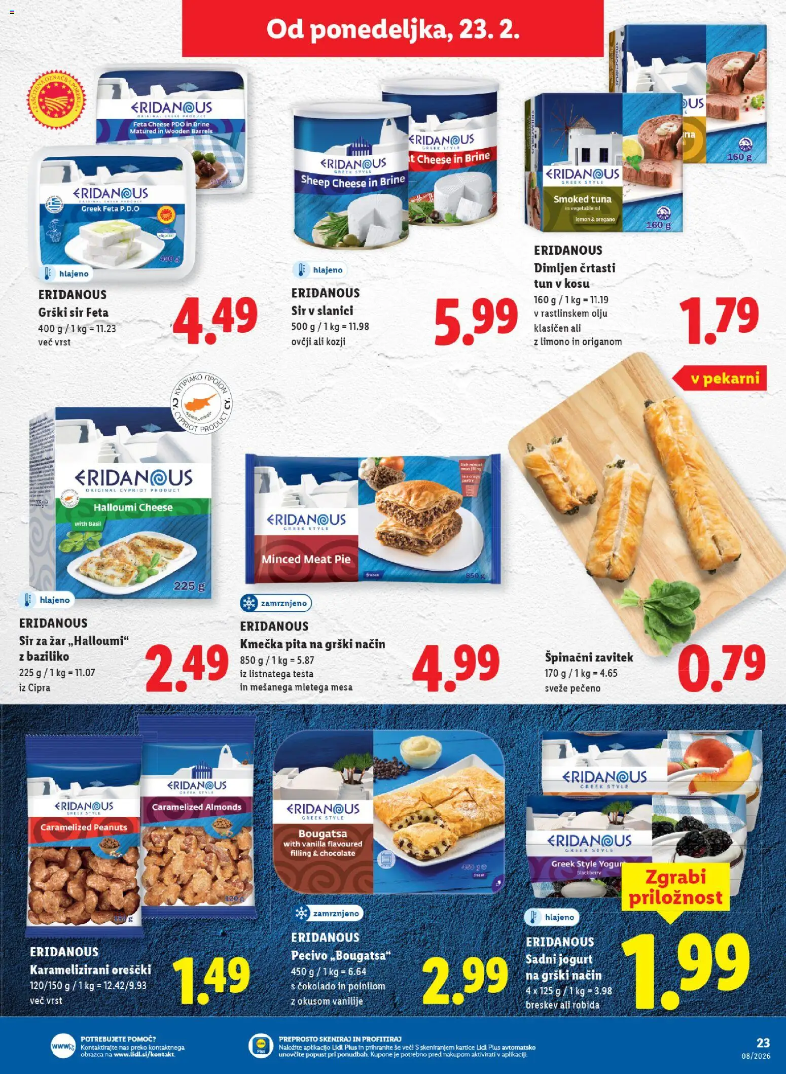 Novi Lidl katalog ponudbe – veljaven od 19.02.2026 | Stran: 45 | Izdelki: Tuna, Sir, Orescki, Breskev