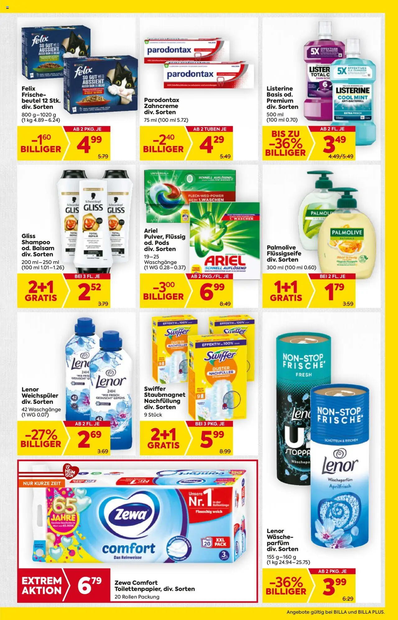 Billa Flugblatt - Salzburg gültig ab 16.10.2025 | Seite: 23 | Produkte: Wasser, Parfüm, Shampoo, Weichspüler