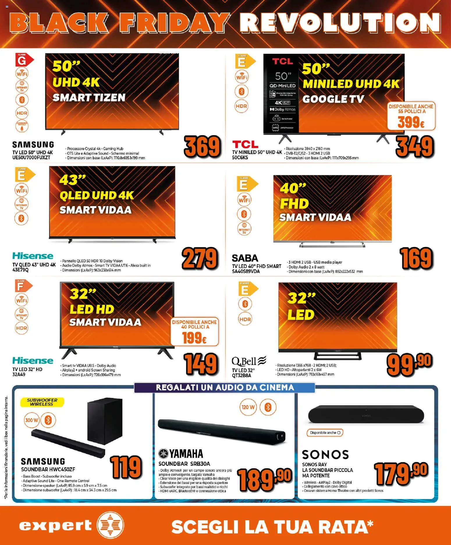 Volantino Expert del 17.11.2025 | Pagina: 14 | Prodotti: smart TV, TV, Audio, Cavo