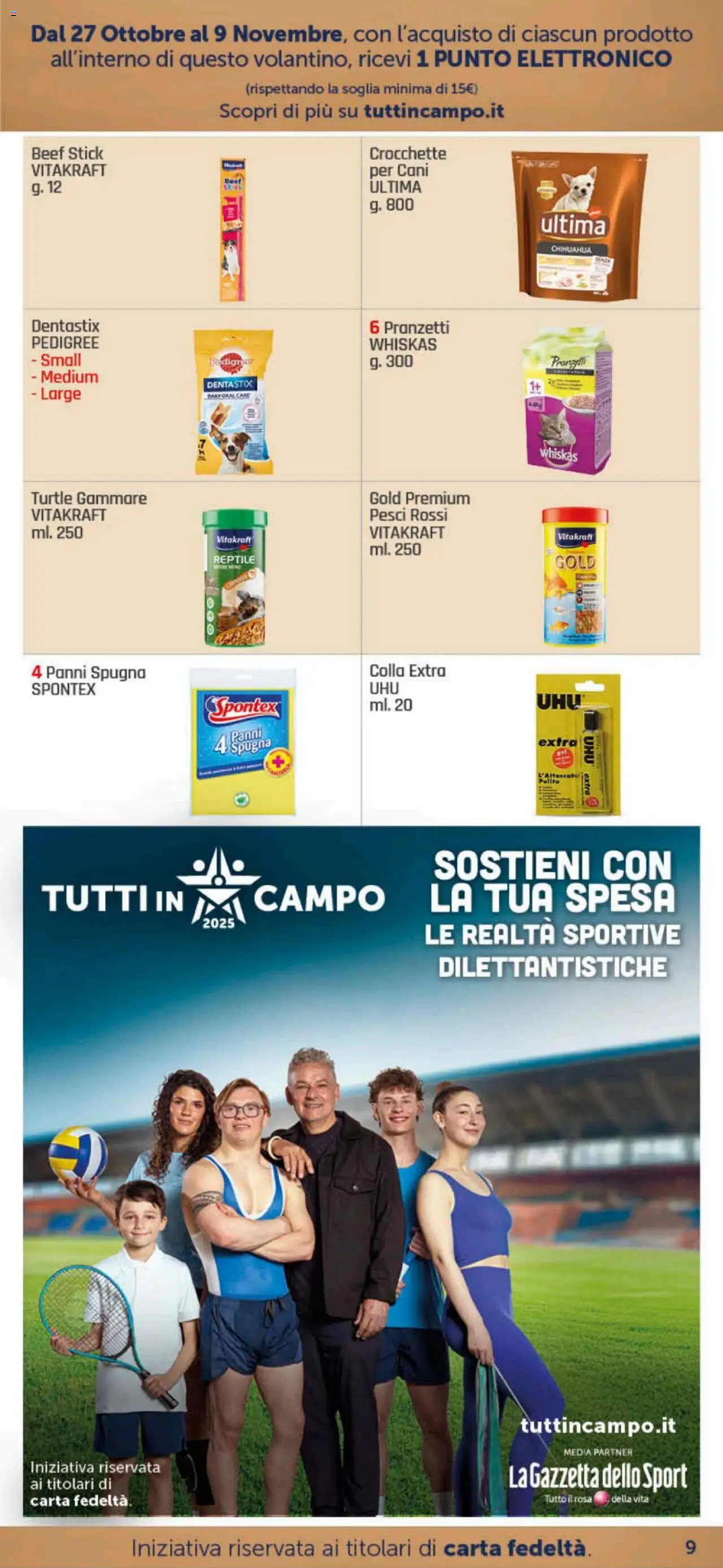 Volantino DOK del 27.10.2025 | Pagina: 9 | Prodotti: Spugna, Crocchette, Colla