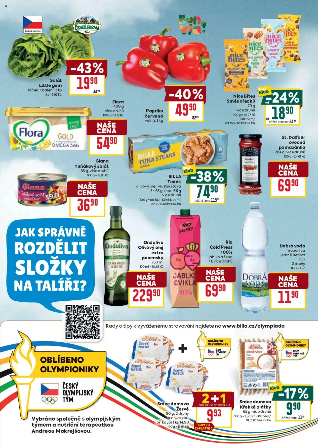 Billa Velký leták od 13.08.2025 | Strana: 11 | Produkty: Tuňák, Salát, Paprika, Flora