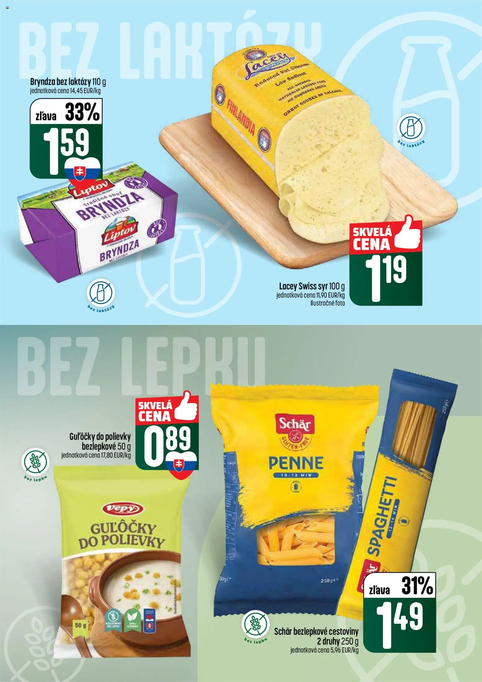 Nové COOP Jednota akcie – leták je platný od 09.04.2026 | Strana: 29 | Produkty: Syr, Penne, Bryndza, Finlandia