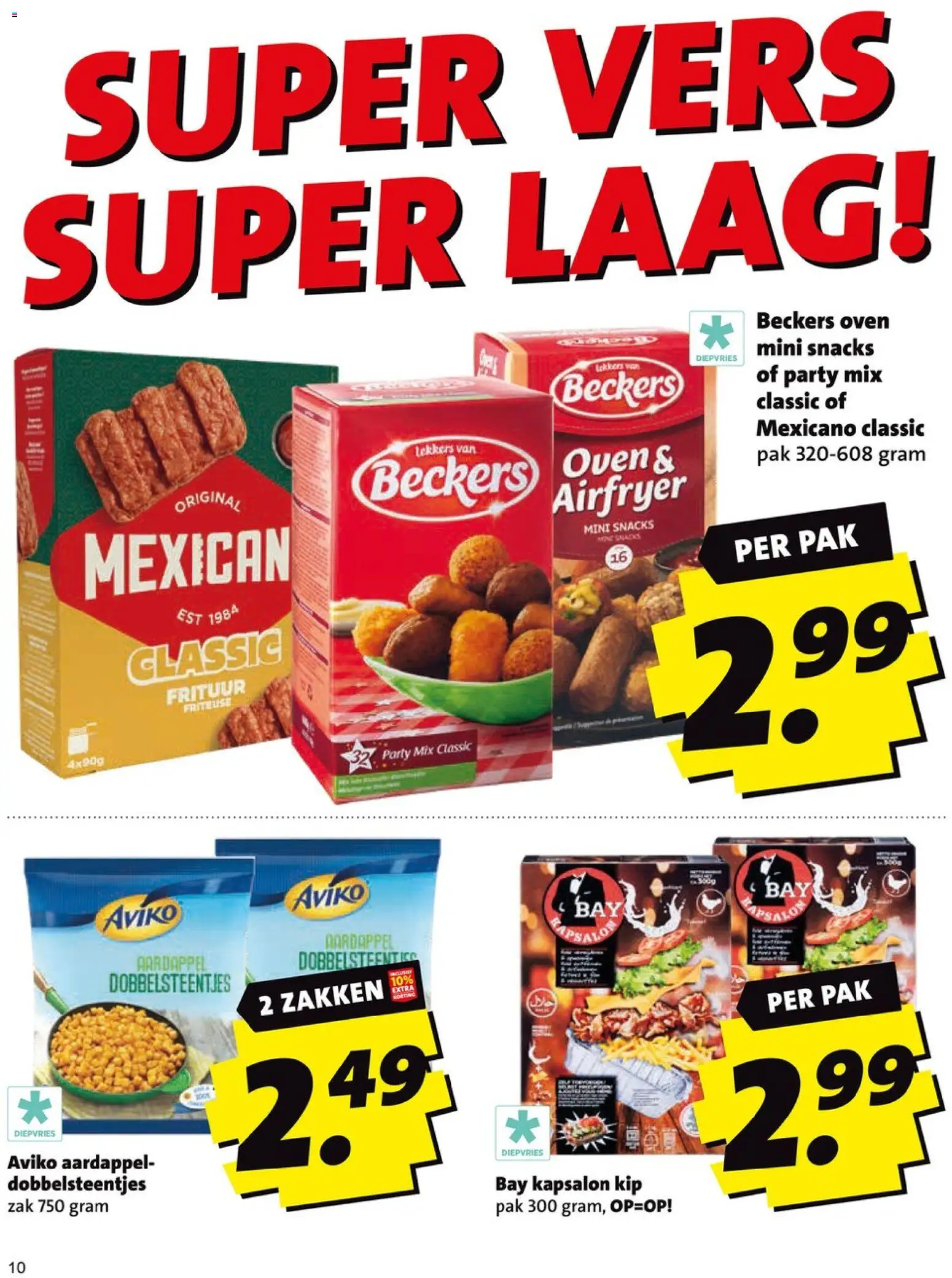 {H1} | Pagina: 10 | Producten: Snacks, Zak, Oven, Kip