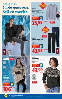 Ofertele Lidl valabile de la 13.10.2025 | Pagină: 2 | Produse: Bluză, Pulover, Geacă