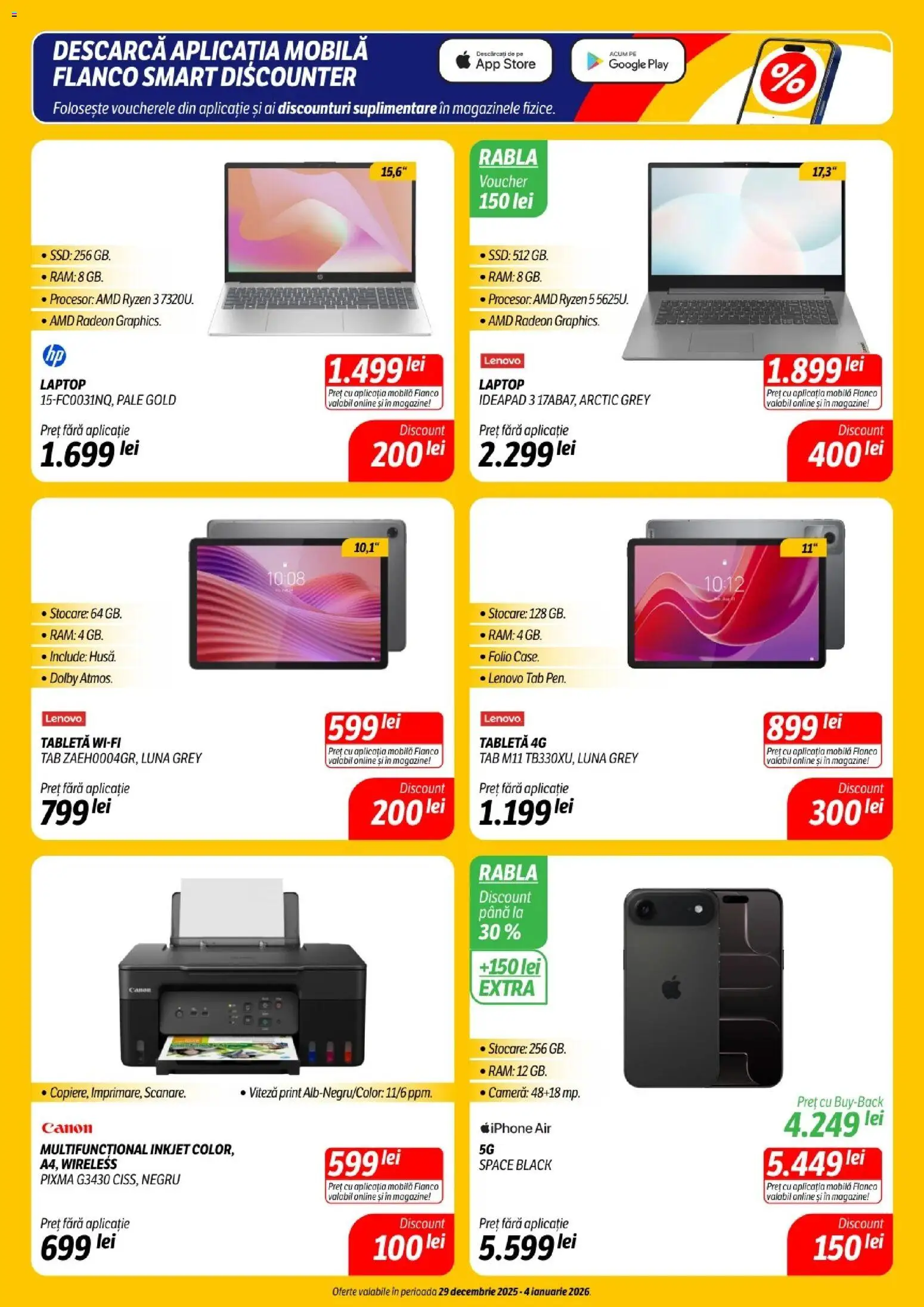 Noul catalog Flanco – valabil de la 29.12.2025 | Pagină: 5 | Produse: Laptop, Tabletă, Cameră