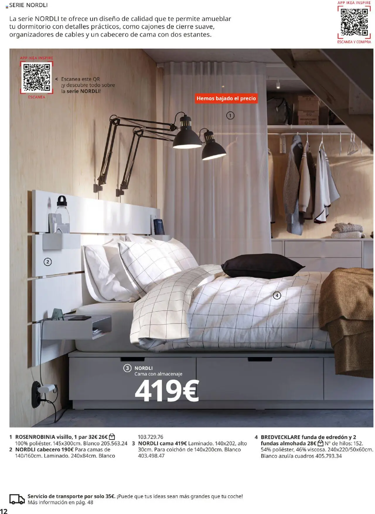 Catálogo IKEA Muebles para el dormitorio │ válido desde el 01.09.2025 | Página: 12 | Productos: Té, Muebles, Almacenaje, Mesa