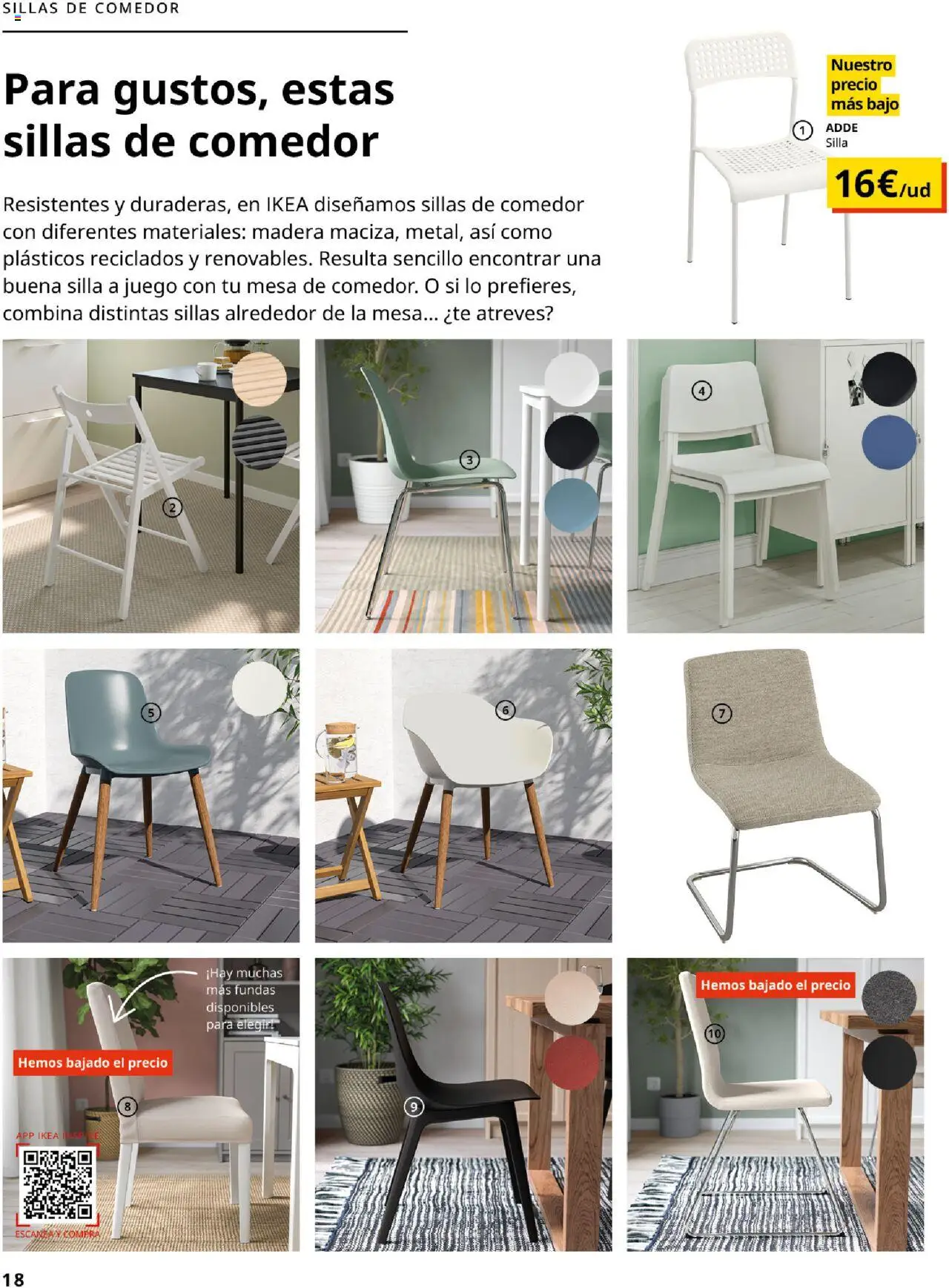 Catálogo IKEA Comedores │ válido desde el 04.02.2025 | Página: 18 | Productos: Té, Mesa, Silla