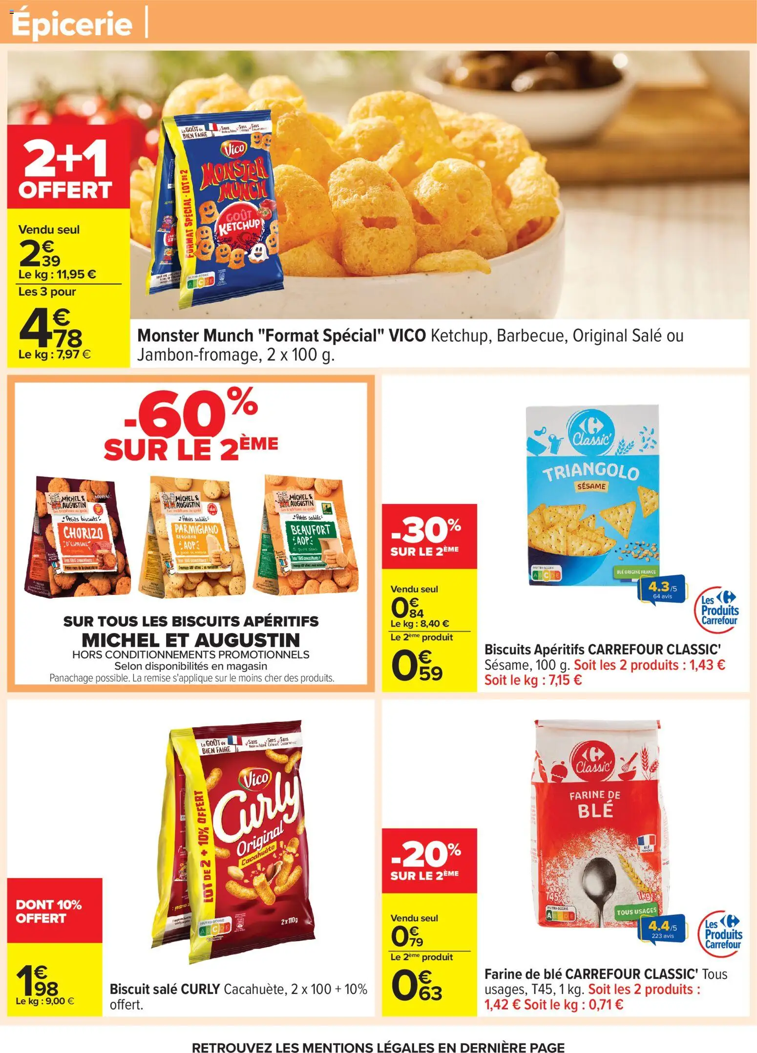 {H1} | Page: 30 | Produits: Cacahuète, Chorizo, Farine de ble, Biscuits