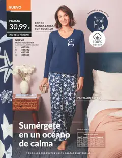 Vista previa Pijama Floral Starfish, Azul marino, 100% algodón válido desde el 01.02.2026 | Página: 148 | Productos: Pijama, Té