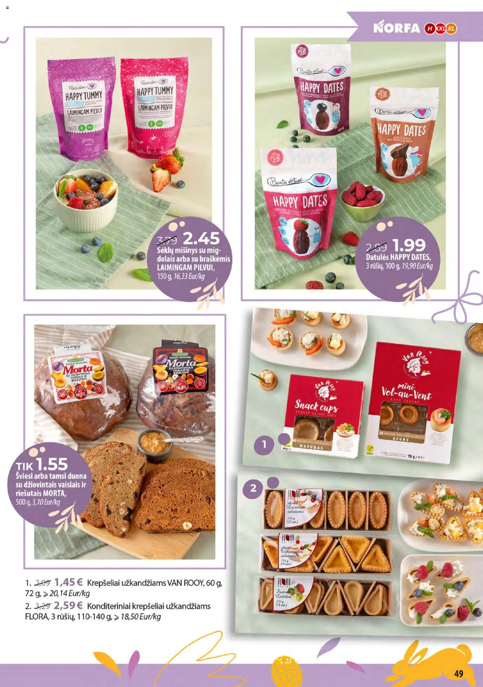 NORFA akcijos nuo 24.03.2026 | Puslapis: 49 | Prekių: Duona