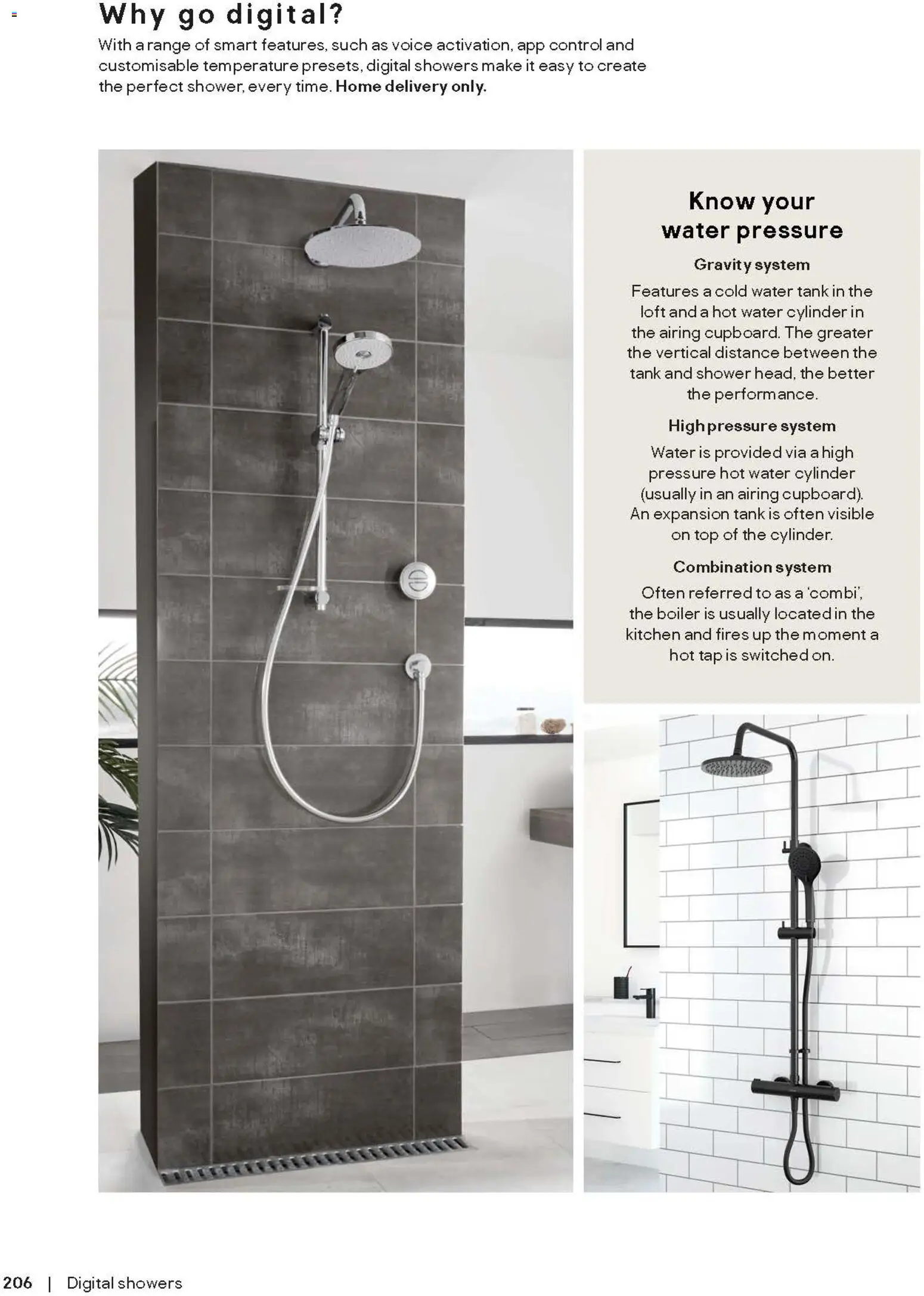 {H1} | Page: 206 | Products: Shower, Kitchen