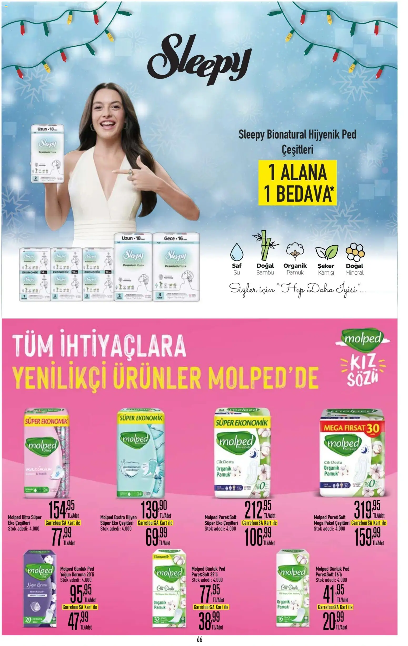 CarrefourSA Katalog - 05.01.2026 tarihinden itibaren geçerlidir | Sayfa: 67 | Ürünler: Hijyenik ped, Şeker