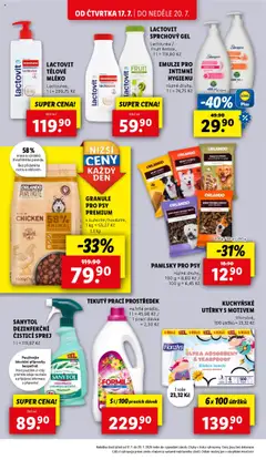 Lidl leták od 17.07.2025 | Strana: 26 | Produkty: Tělové mléko Lactovit, Tělové mléko, Kuchyňské utěrky, Body