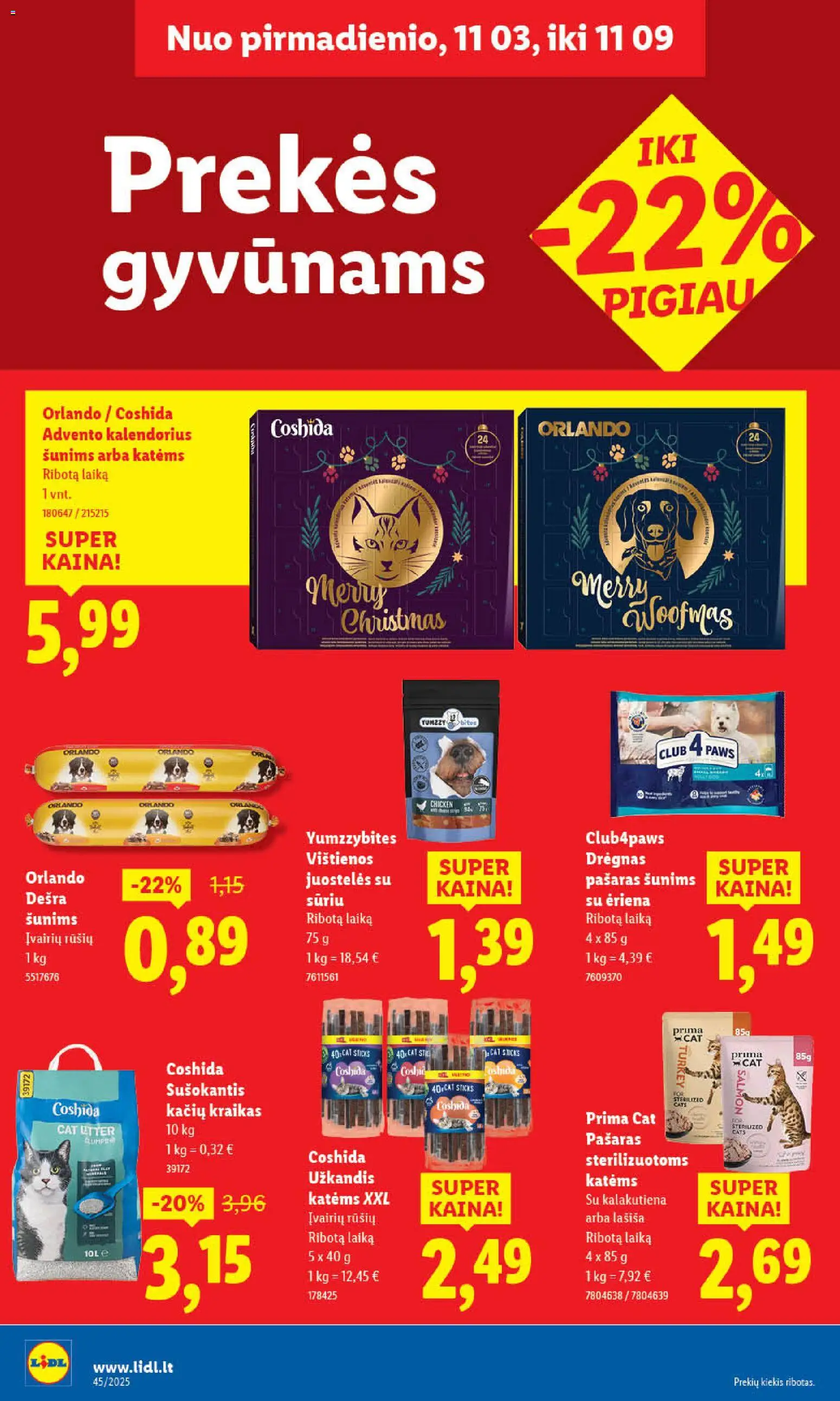 LIDL akcijos nuo 03.11.2025 | Puslapis: 48 | Prekių: Vištienos, Dešra