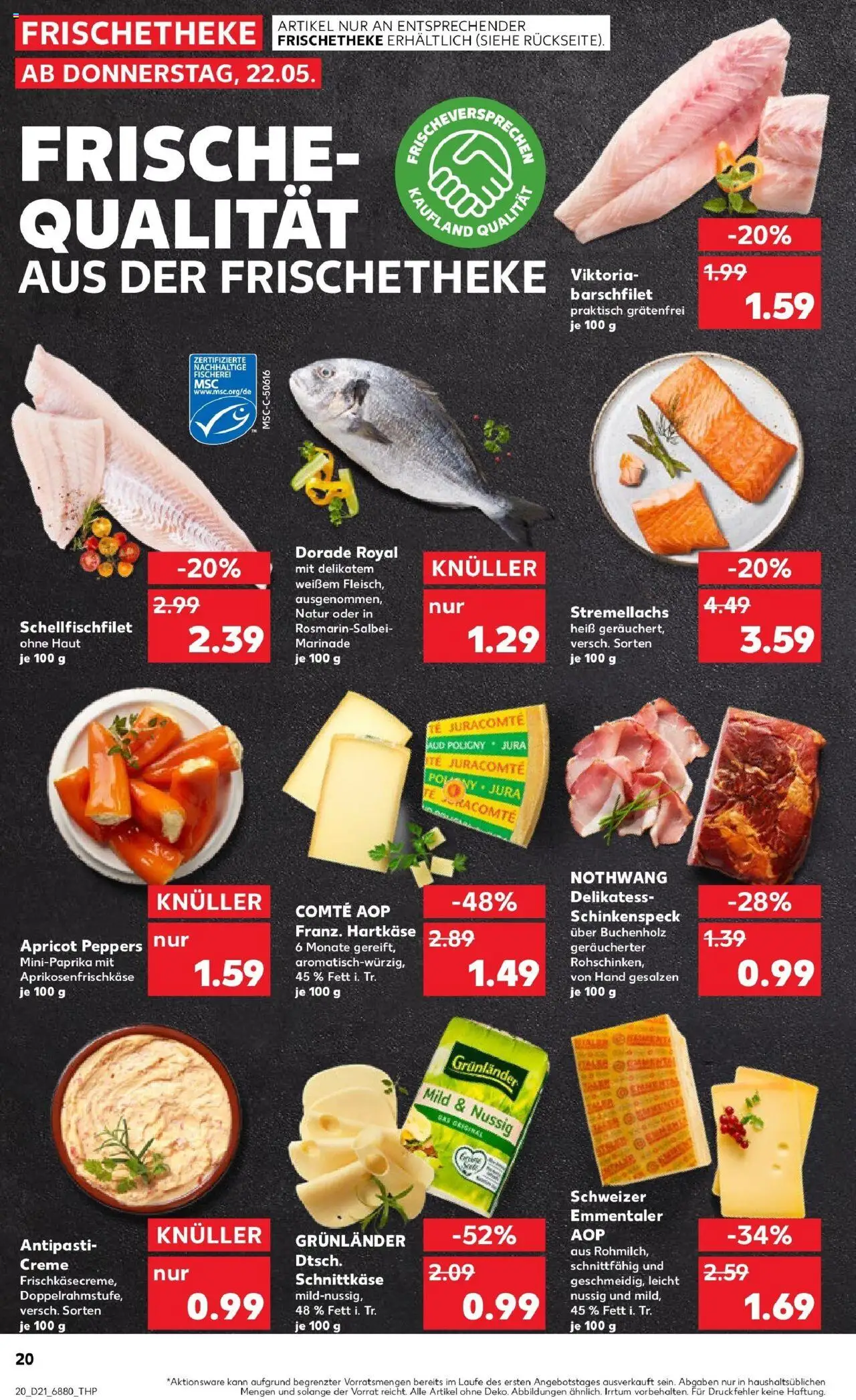 Kaufland prospekt Bad Kreuznach	 - gültig ab dem 22.05.2025 | Seite: 20 | Produkte: Dorade, Creme, Grunlander