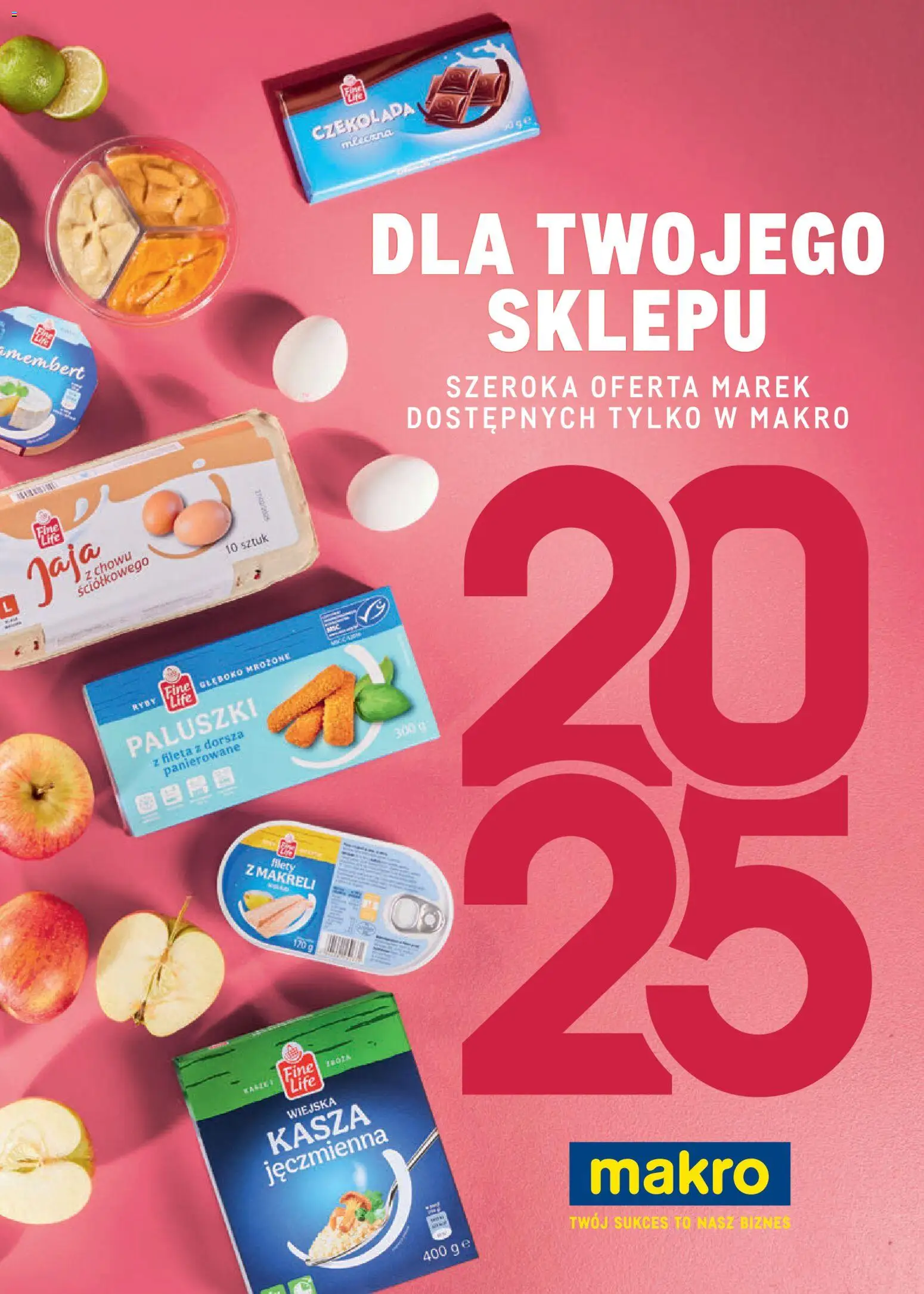 Makro Gazetka - Katalog marki własne dla Twojego sklepu od 28.04.2025 | Strona: 1 | Produkty: Camembert, Paluszki, Czekolada, Ryby