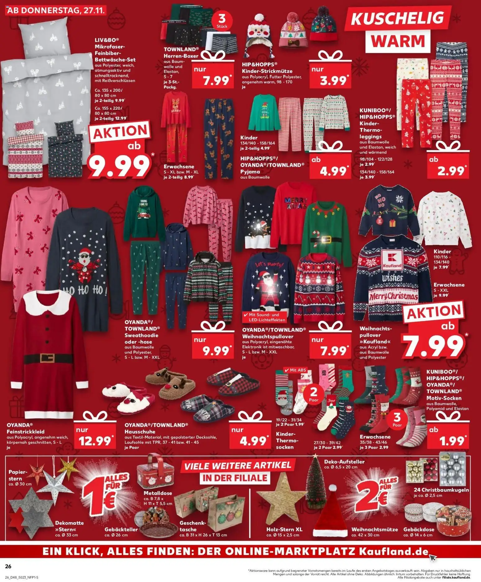 Kaufland prospekt Pfullingen	 – gültig ab 30.11.2025 | Seite: 26 | Produkte: Tasche, Sweatshirt, Pullover, Hausschuhe
