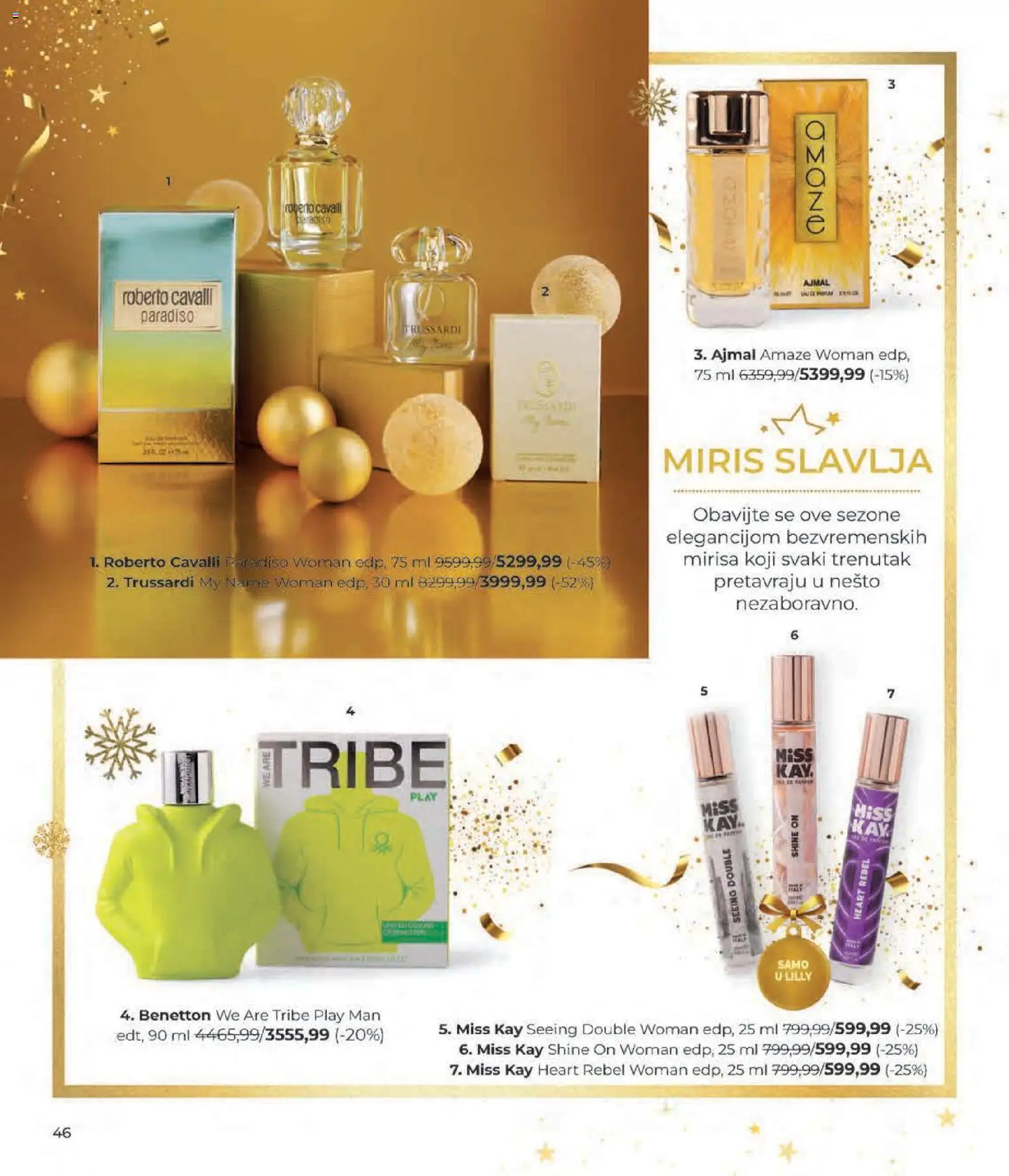 Lilly drogerie katalog - važi od 01.12.2025 | Strana: 46 | Proizvode: Miris