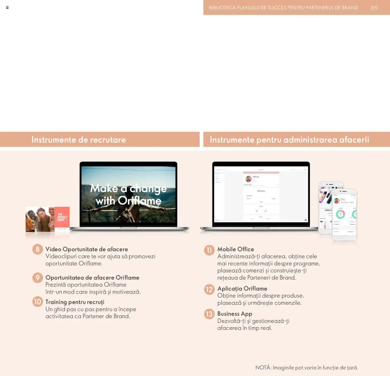 Oriflame catalog - Planul de Succes pentru Partenerul de Brand – valabil de la 09.07.2024 | Pagină: 109 | Produse: Video, Bibliotecă