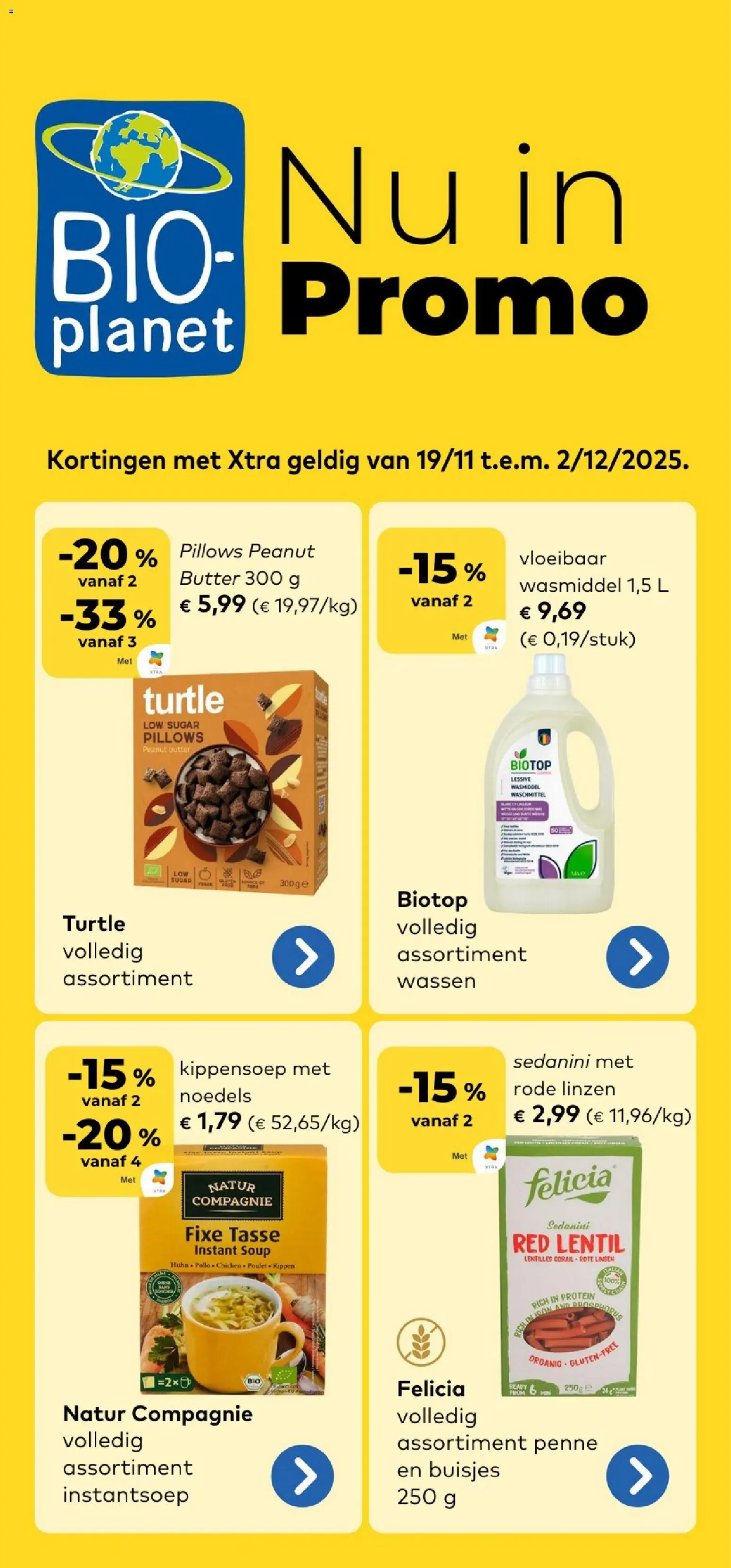 {H1} | Pagina: 1 | Producten: Noedels, Linzen, Tortilla lap, Wasmiddel