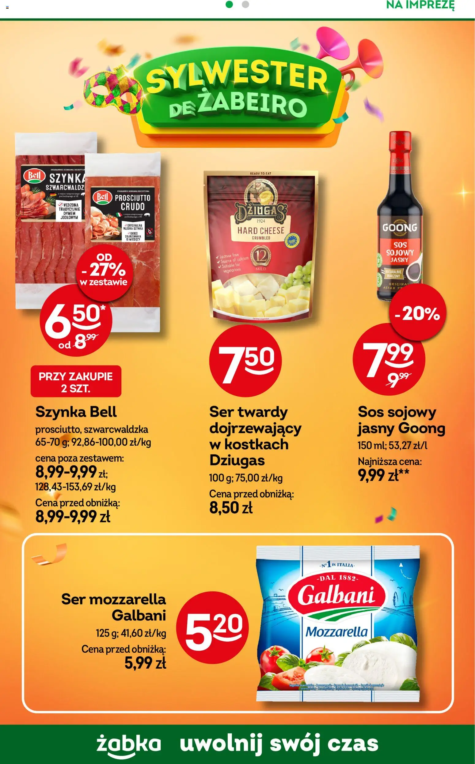 Żabka Gazetka - Codzienne produkty od 17.12.2025 | Strona: 18 | Produkty: Bell, Szynka, Prosciutto, Mozzarella