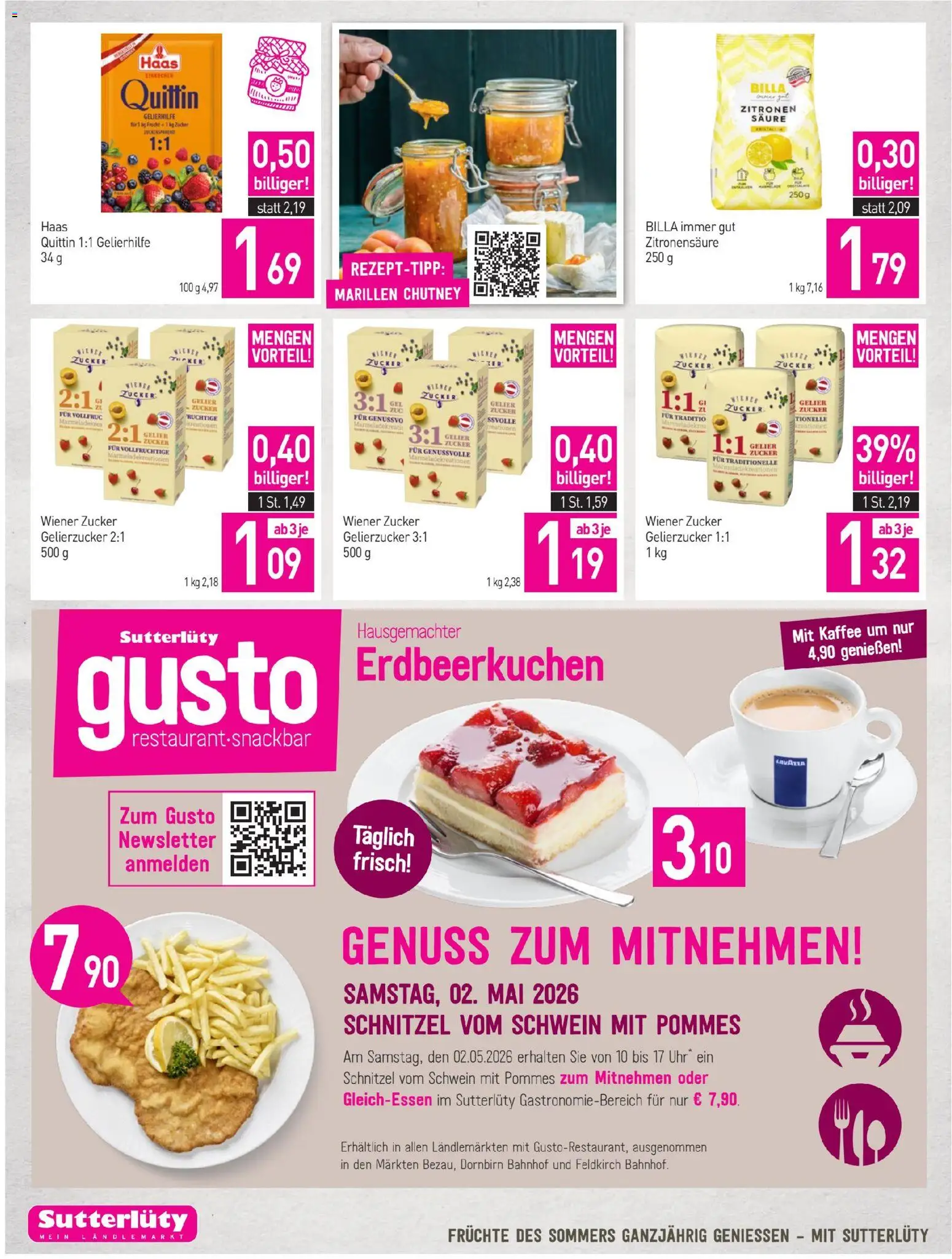 Sutterlüty Flugblatt gültig ab 30.04.2026 | Seite: 16 | Produkte: Zucker, Kaffee