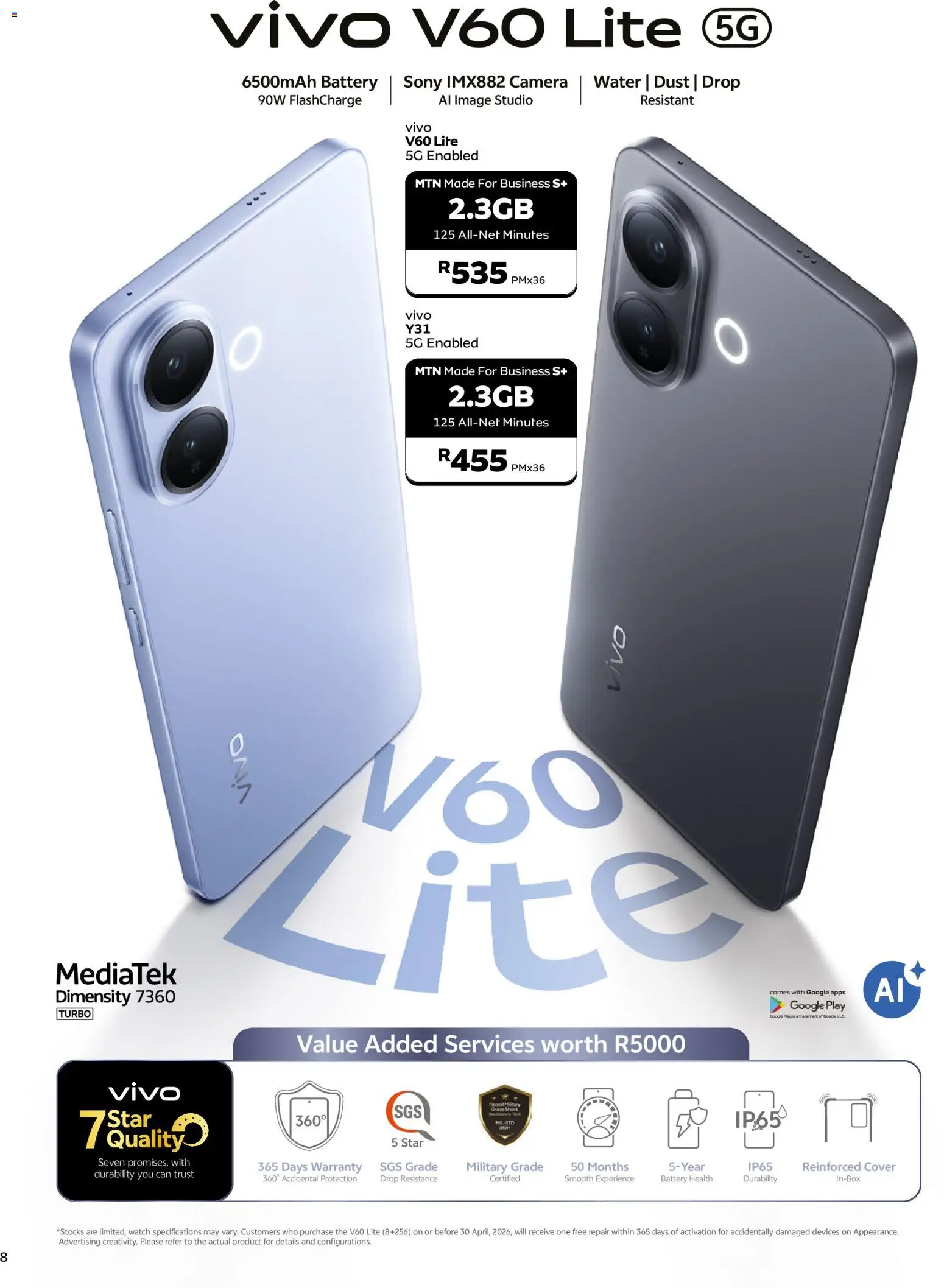 New MTN catalogue – valid from 09.03.2026 | Page: 8 | Products: Cover, Camera, Battery, Water