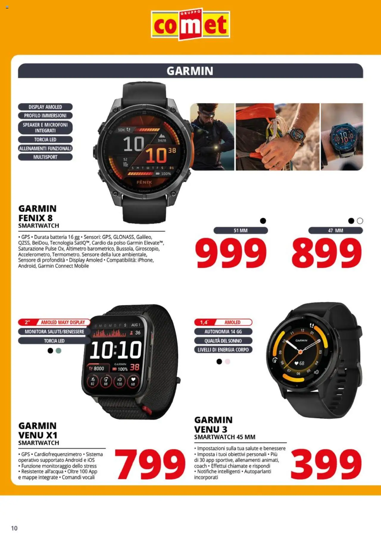 Volantino Comet del 15.09.2025 | Pagina: 10 | Prodotti: Mobile, Speaker, Smartwatch, Batteria